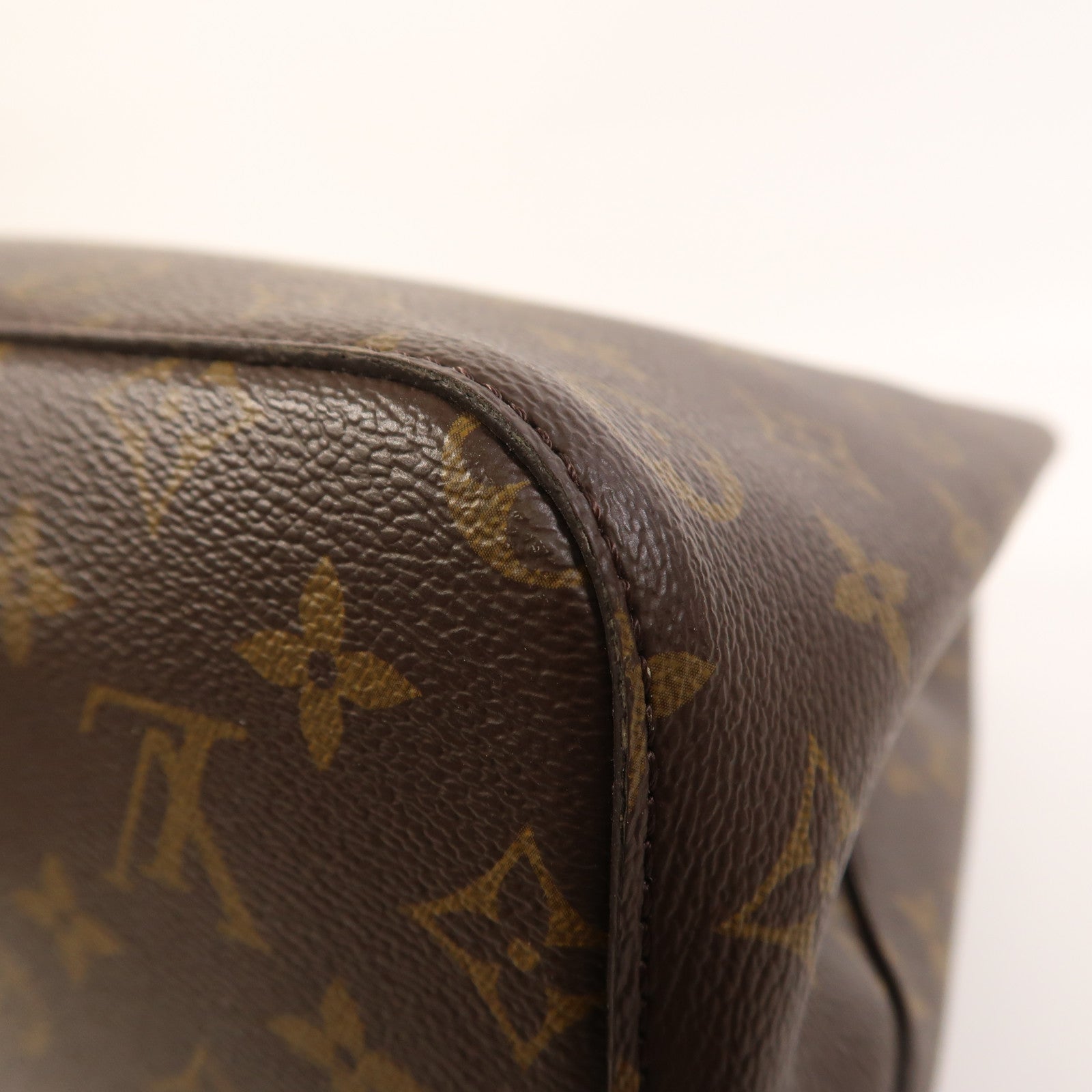 LOUIS VUITTON Monogram NeoNoe MM金扣肩背袋棕色