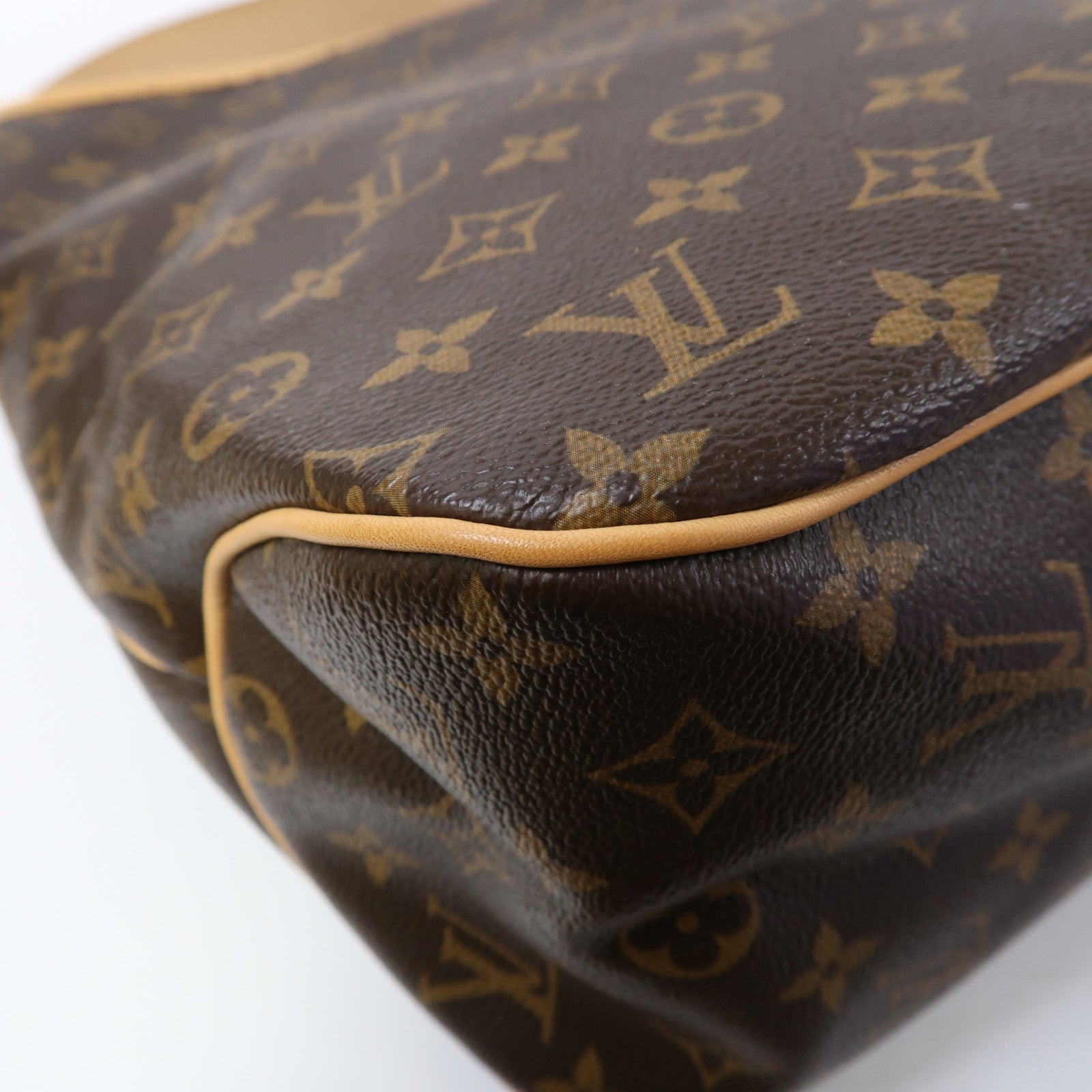 LOUIS VUITTON Monogram Delightful MM金扣肩背袋啡色