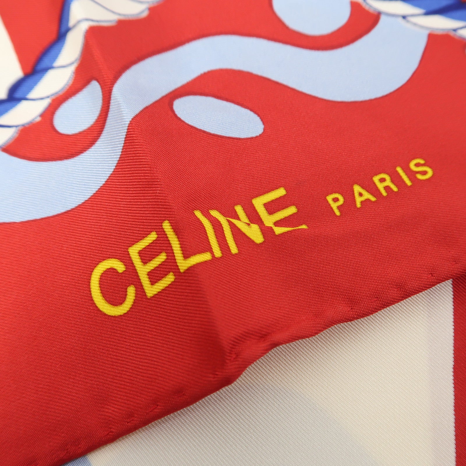 CELINE 【激減優惠】絲質Scarf絲巾紅色