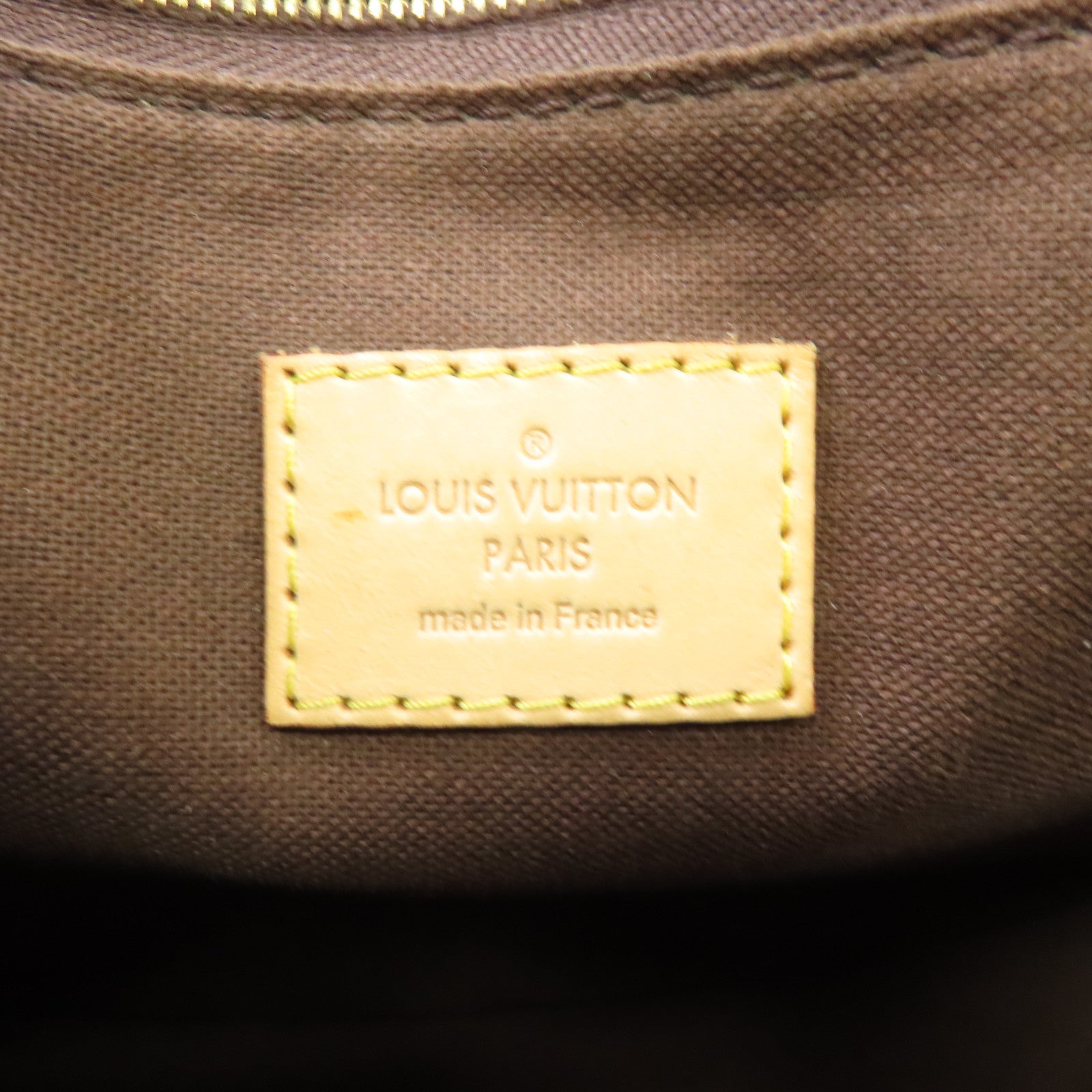 LOUIS VUITTON Monogram Menilmontant MM金扣肩背袋啡色