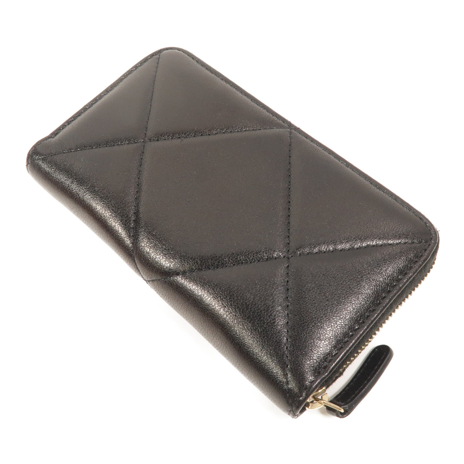 CHANEL 羊皮皮革19 Small Zipped Wallet長錢包