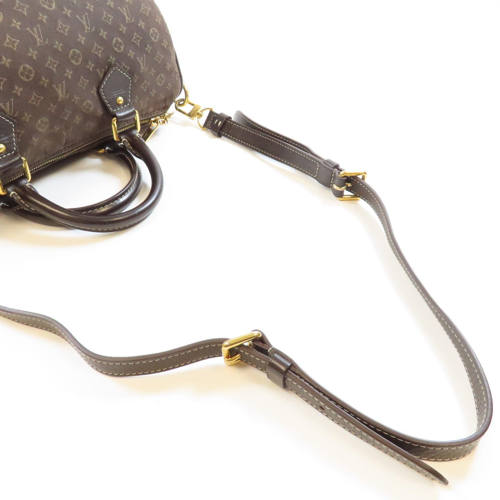 LOUIS VUITTON Monogram Idylle Speedy Bandouliere 30金扣手挽肩背兩用袋棕色
