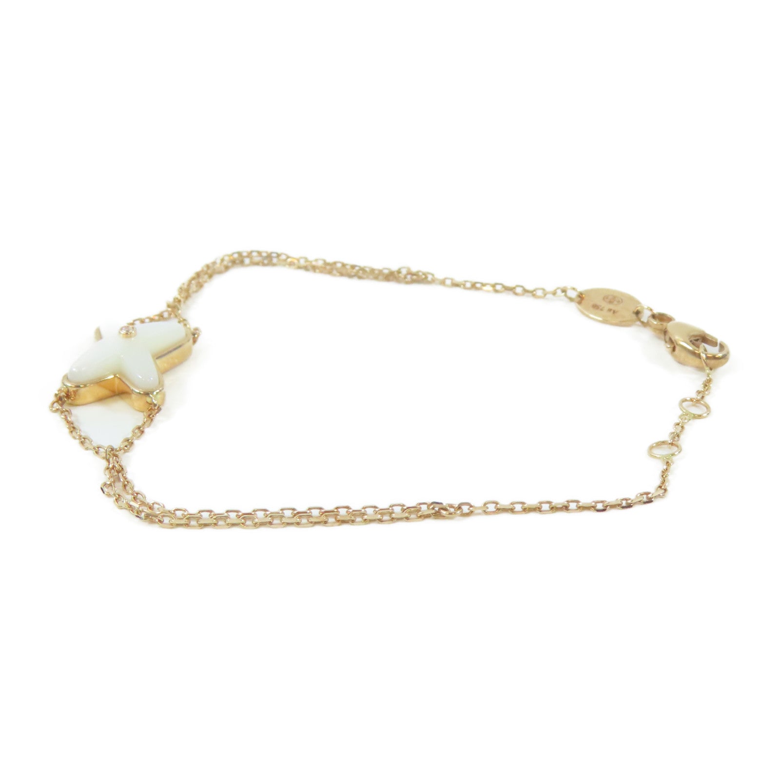 Chaumet 18K玫瑰金Jeux de Liens Bracelet手鏈#16.5cm