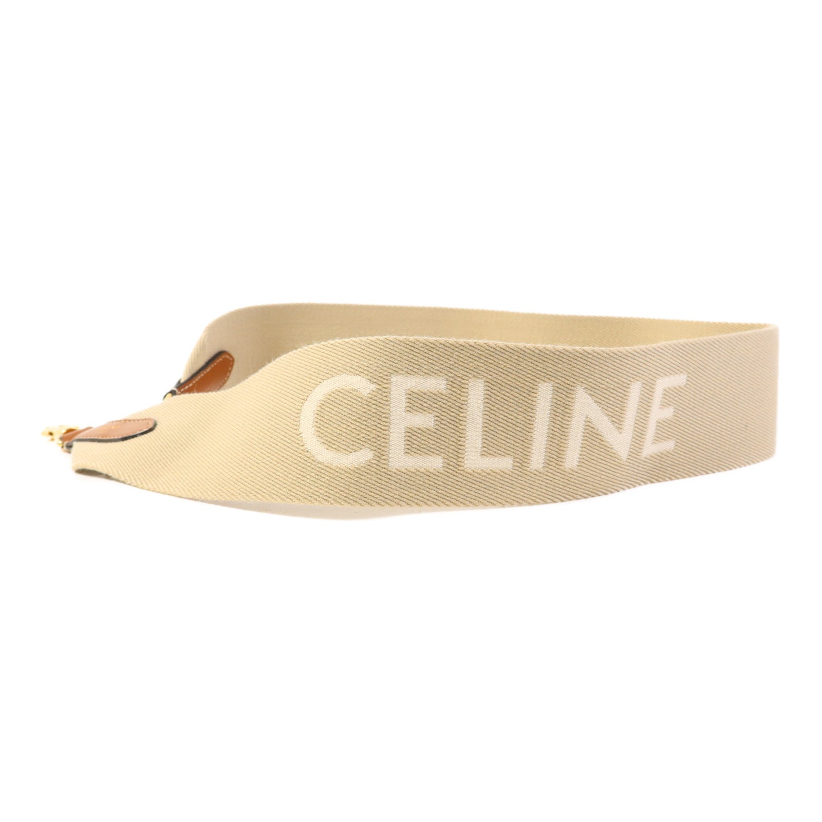 CELINE 帆布Strap金扣掛飾