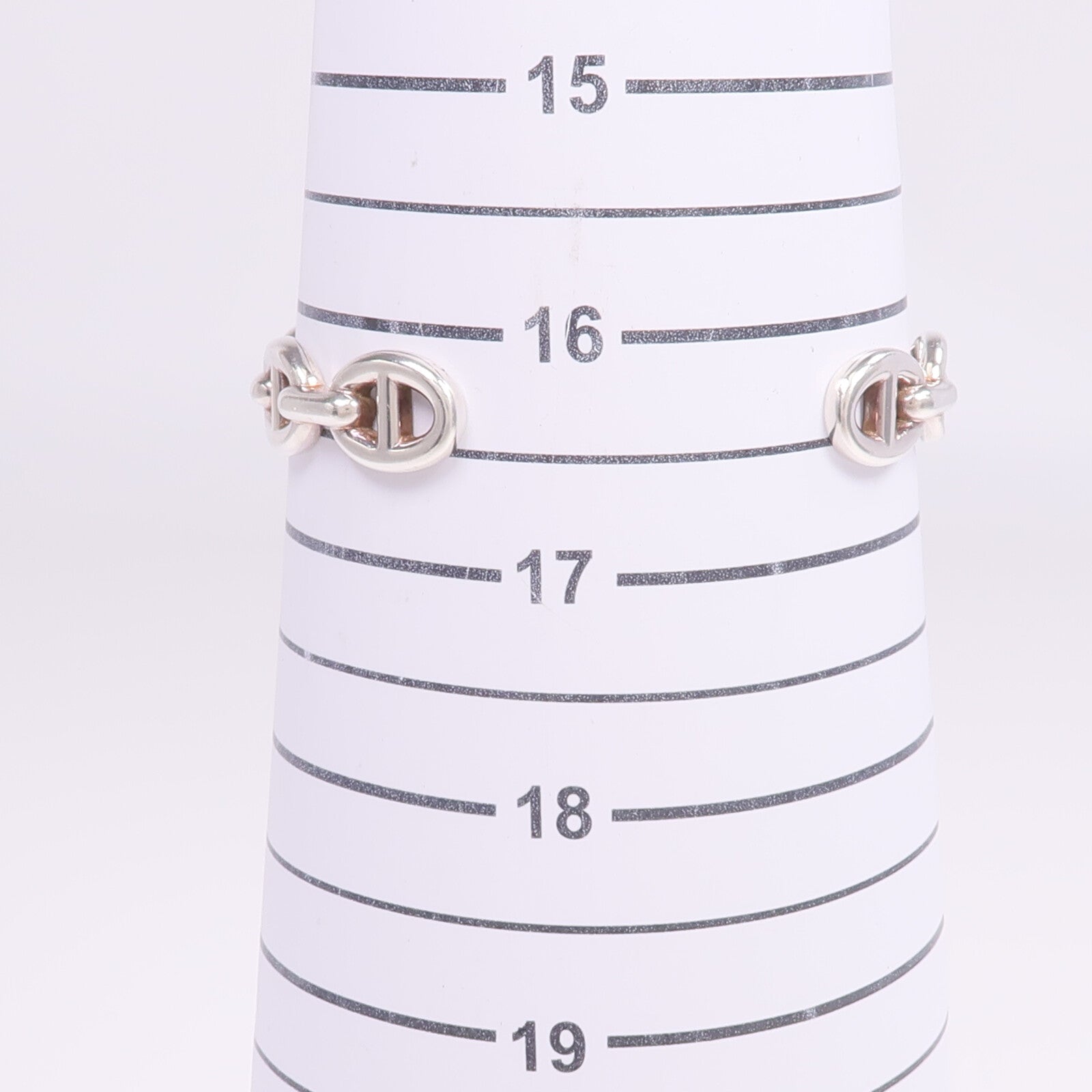 HERMES 925純銀Chaine D'ancre Enchainee Bracelet手鐲