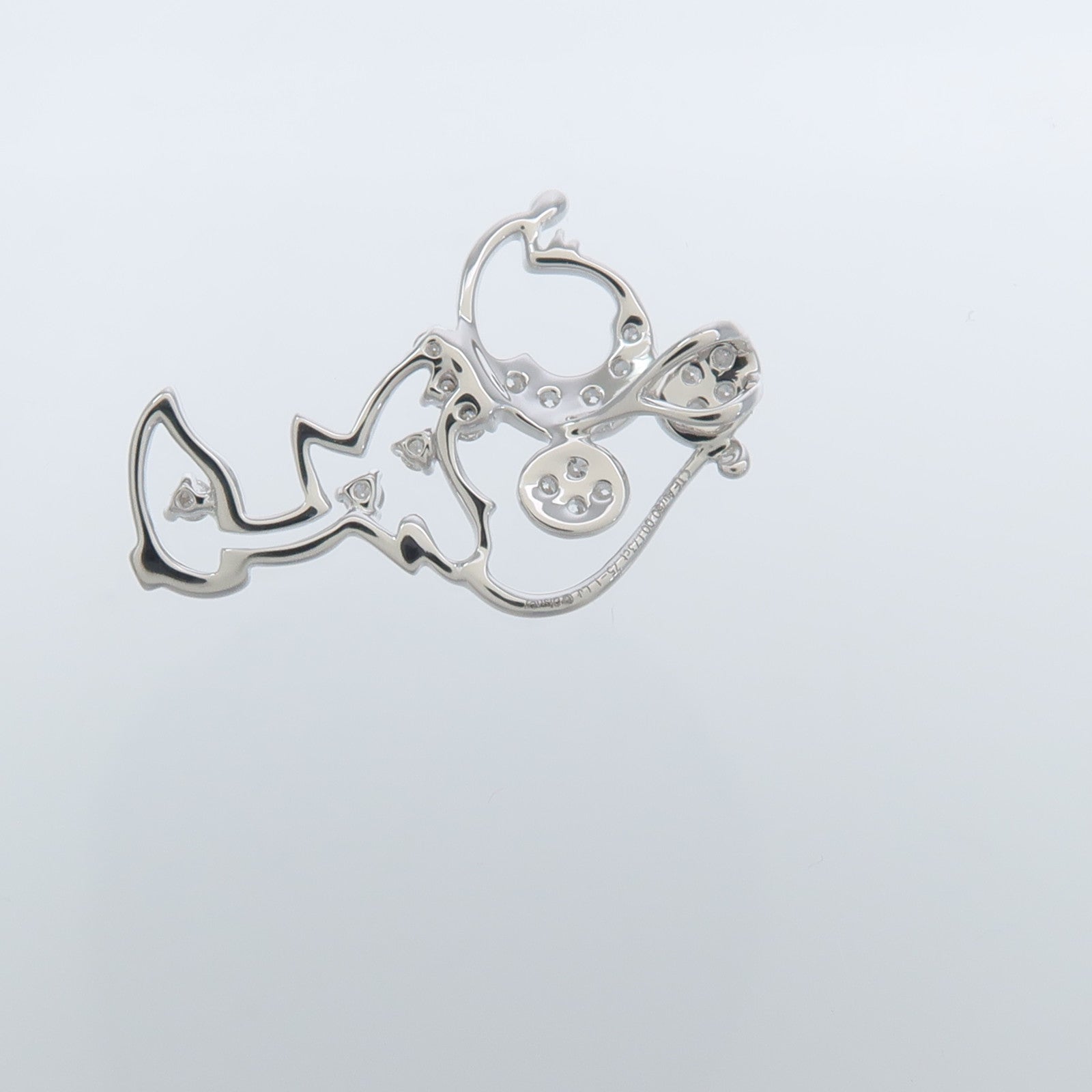 JEWELRY 18K白金Diamond Pendant Top鑽石吊墜