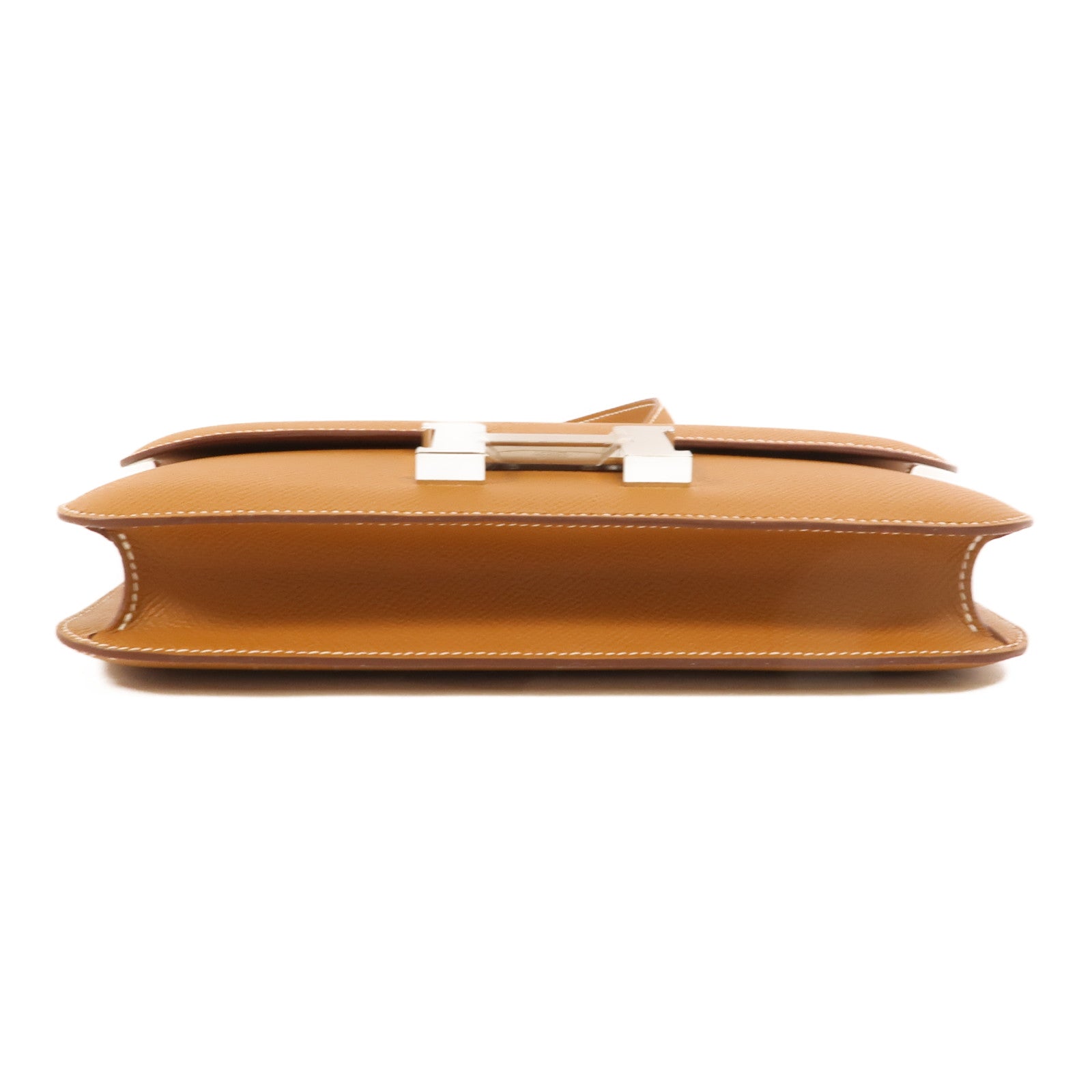 HERMES Epsom皮革Constance Elan肩背袋Gold