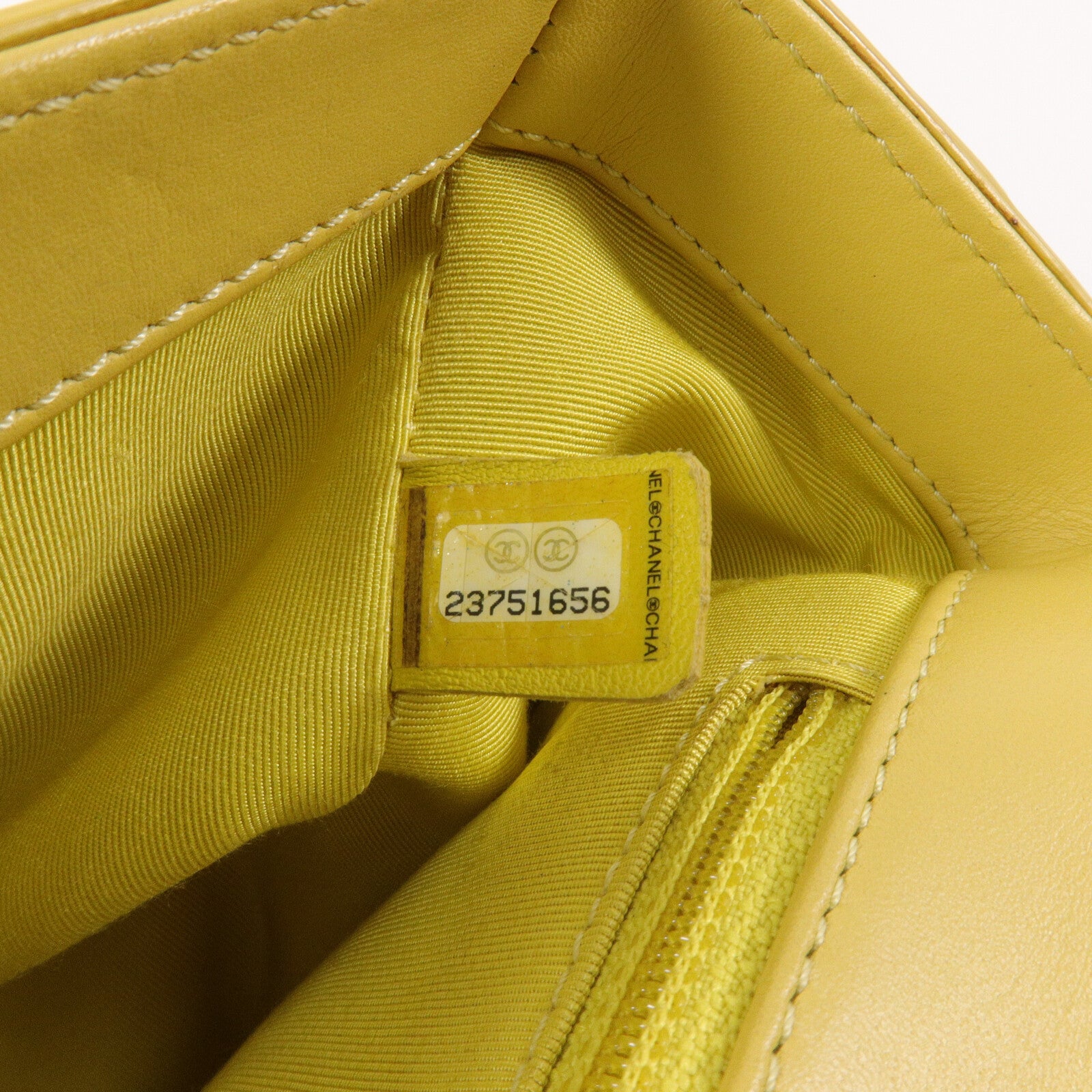 CHANEL 牛皮皮革Top Handle Flap Bag鏈帶手挽肩背兩用袋