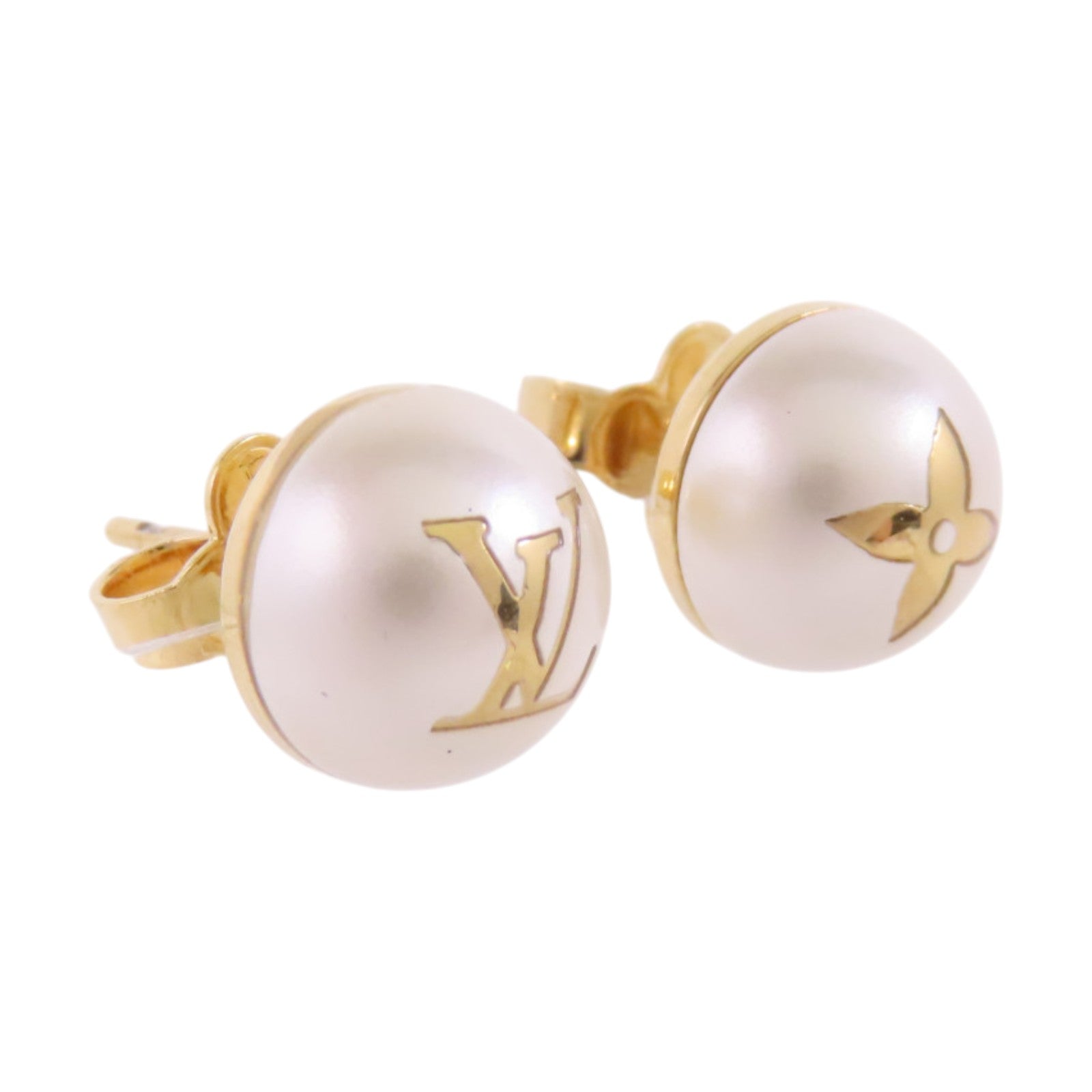 LOUIS VUITTON 金屬/仿珍珠My Mix Pearl Earrings耳環