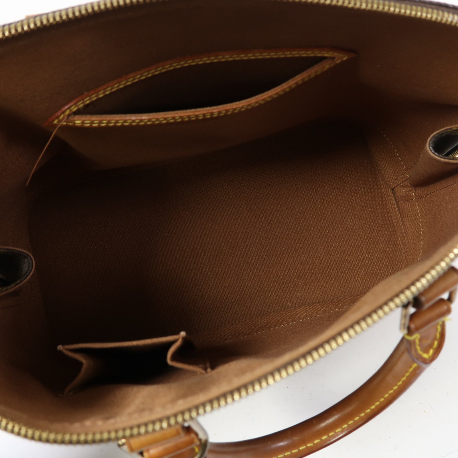 LOUIS VUITTON Monogram Alma PM金扣手挽袋啡色