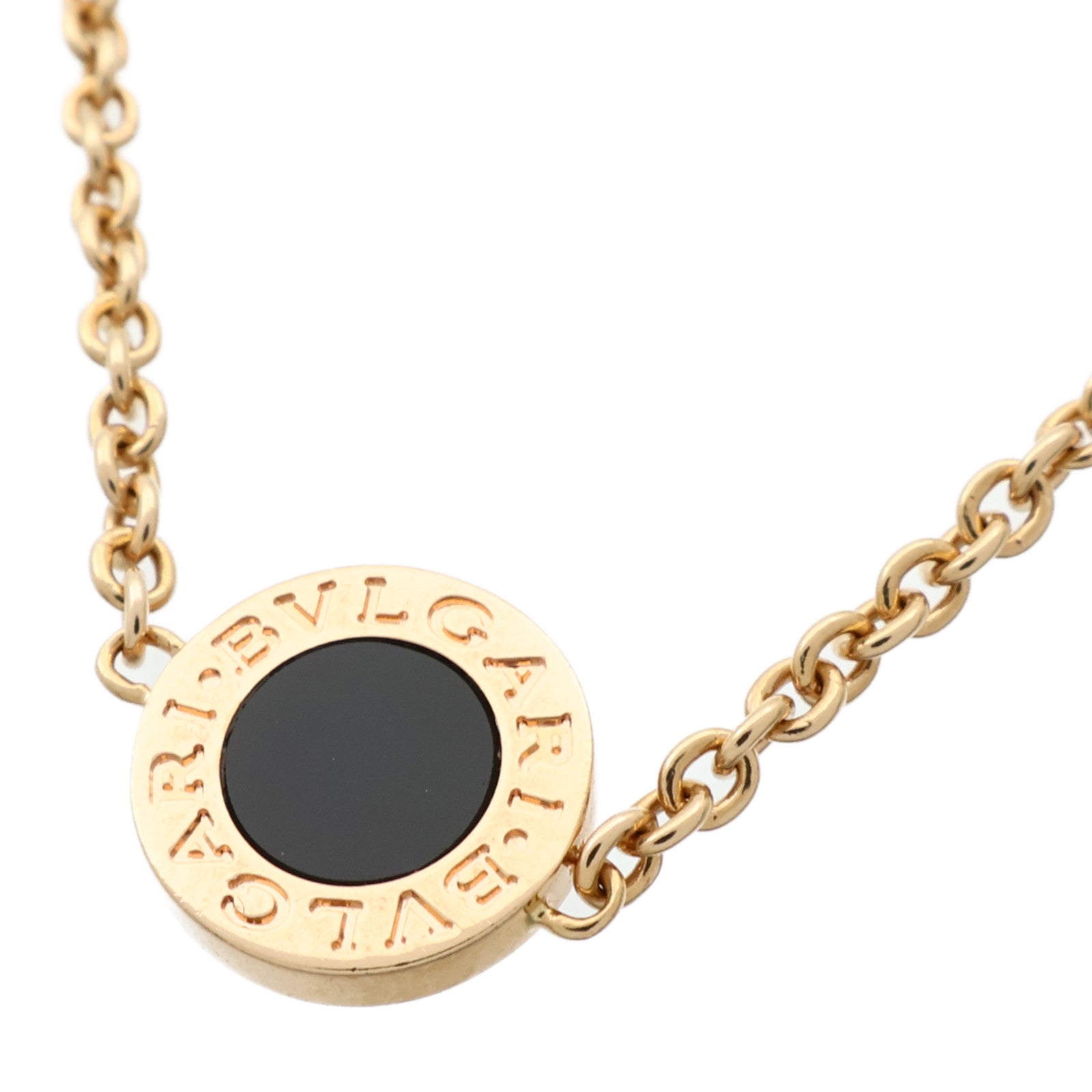 BVLGARI 18K玫瑰金Bvlgari Necklace縞瑪瑙項鍊