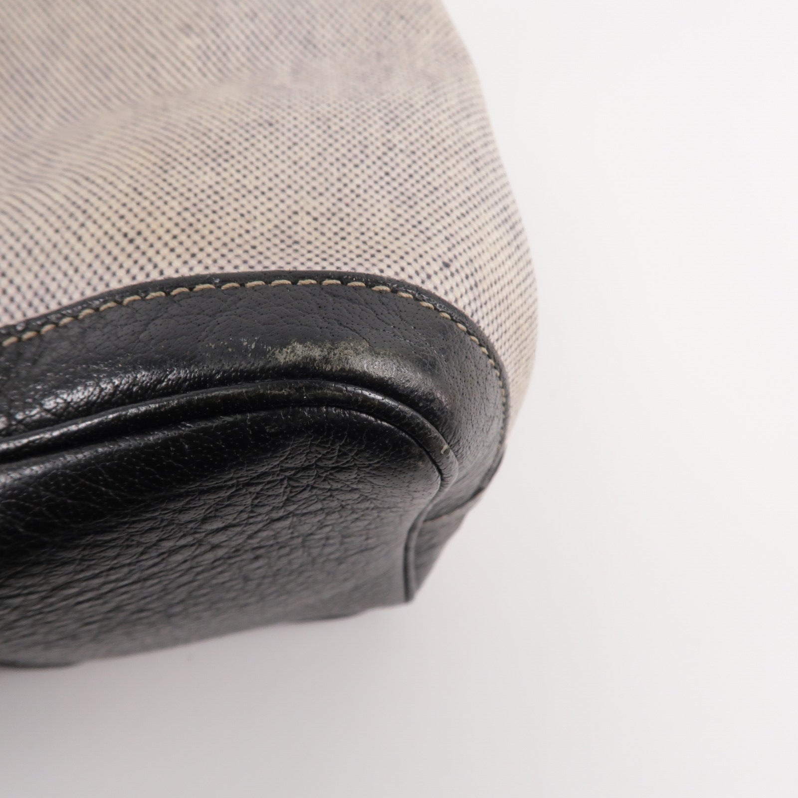 HERMES Toile H帆布Garden Party PM手挽袋Noir