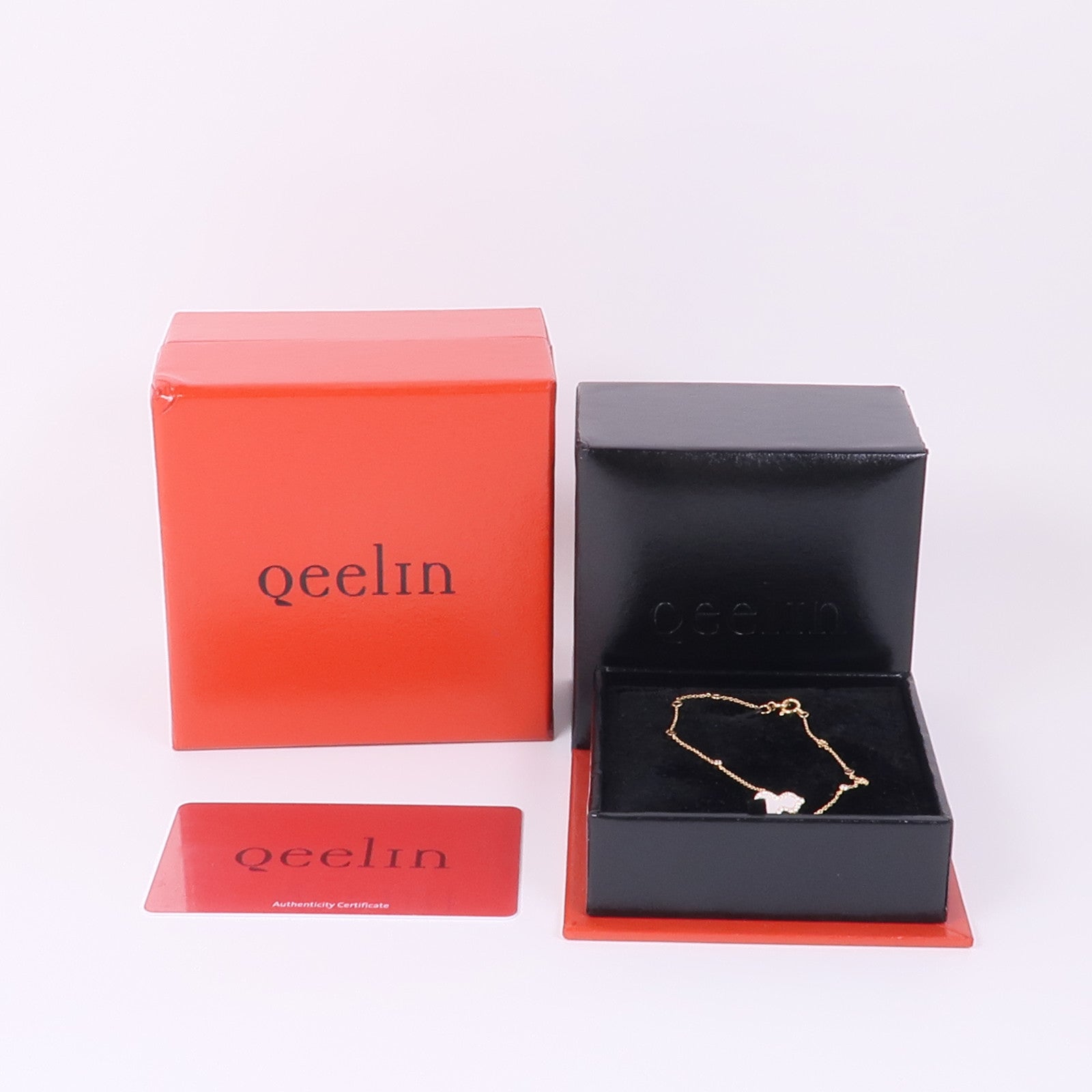 JEWELRY 18K玫瑰金Qeelin Mother Of Pearl Diamond Bracelet鑽石/珍珠母貝手鏈