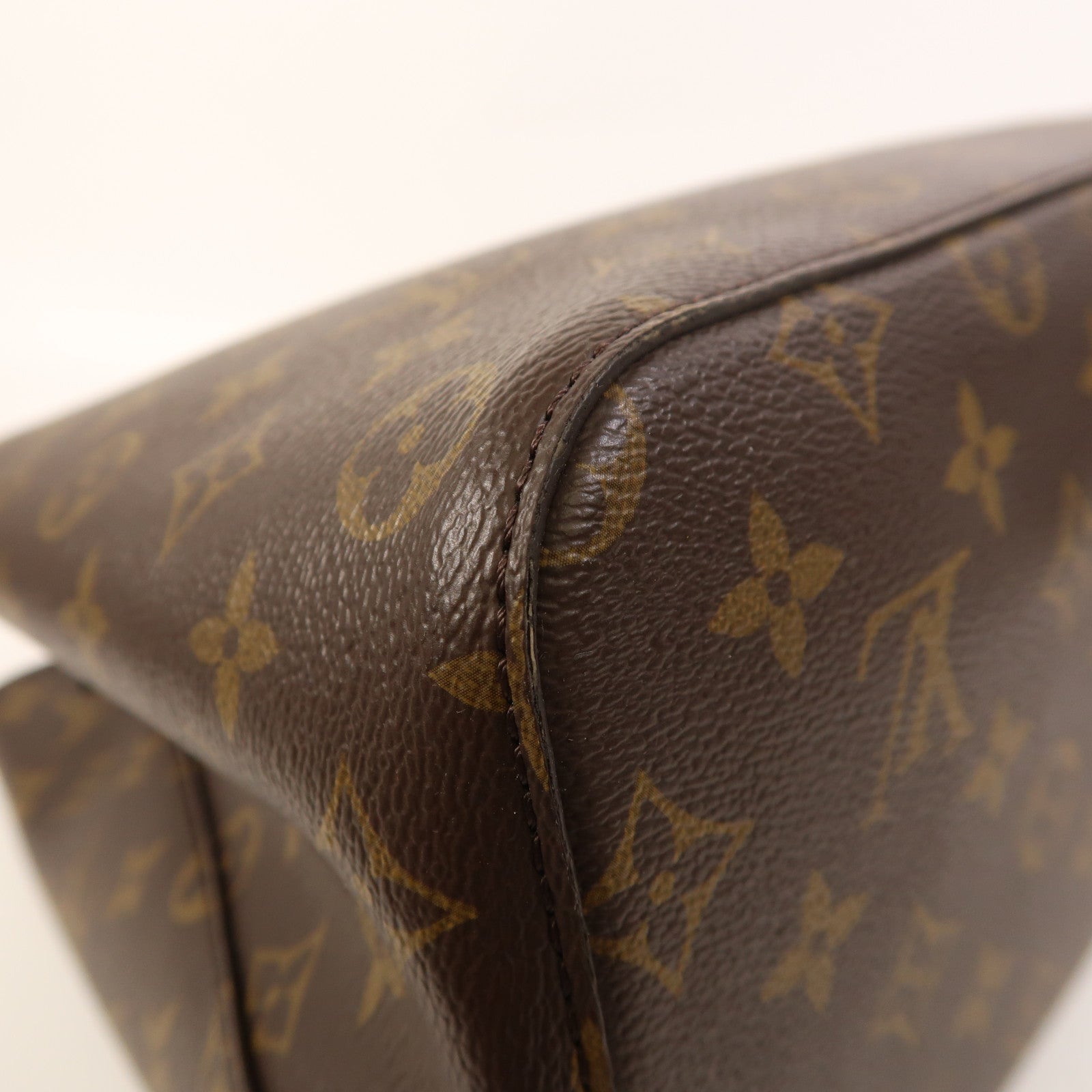 LOUIS VUITTON Monogram NeoNoe MM金扣肩背袋棕色