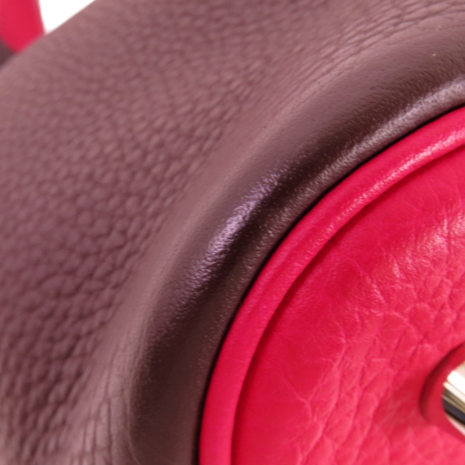 HERMES Clemence皮革Picotin MM銀扣手挽袋