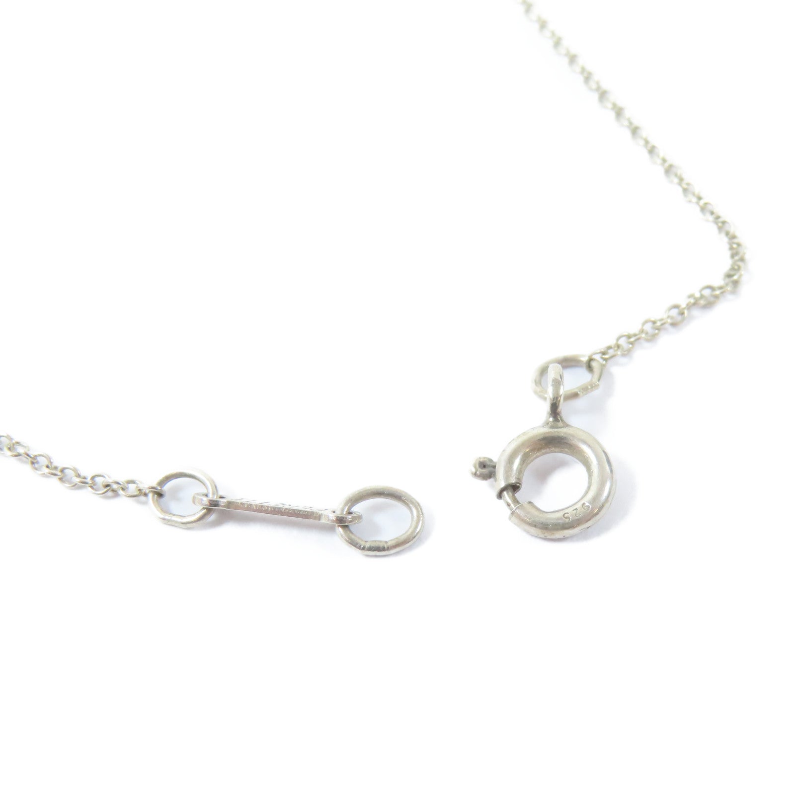 TIFFANY＆CO 925純銀Bean Necklace項鍊#42cm
