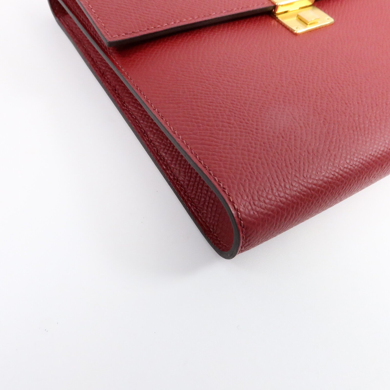 HERMES EpsomClic 16肩背袋Rouge Casaque