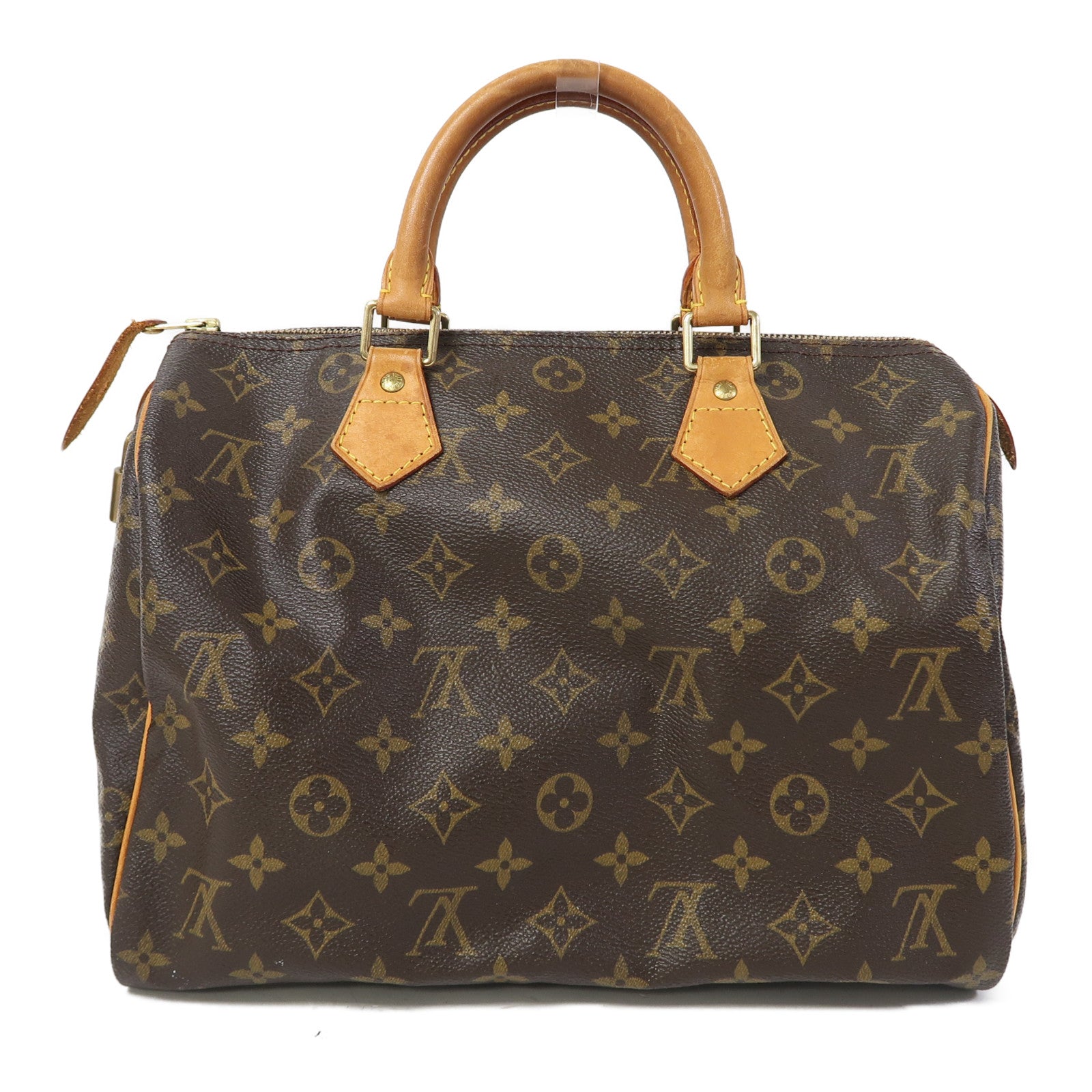 LOUIS VUITTON Monogram Speedy 30金扣手挽袋啡色