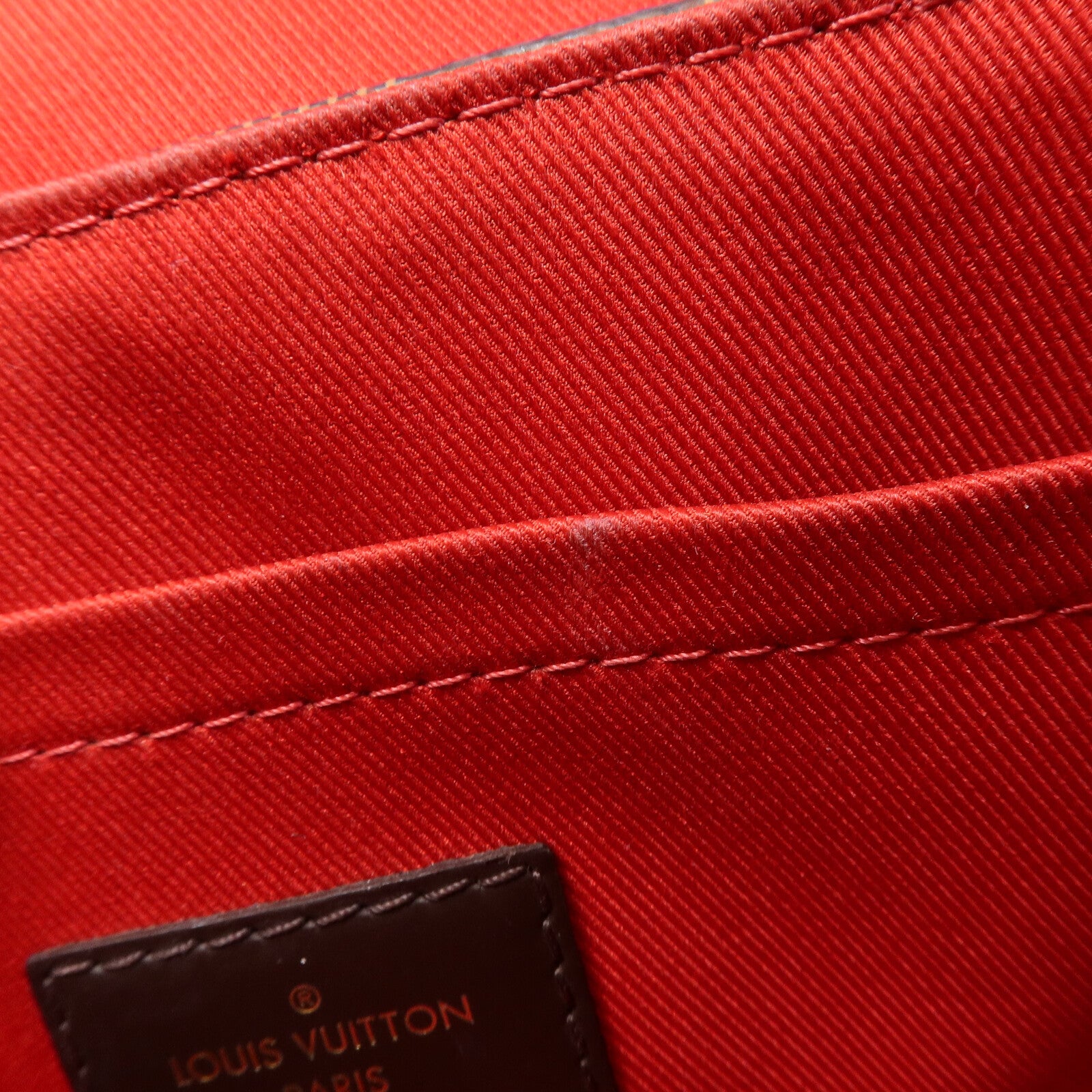 LOUIS VUITTON Damier Croisette金扣手挽肩背兩用袋