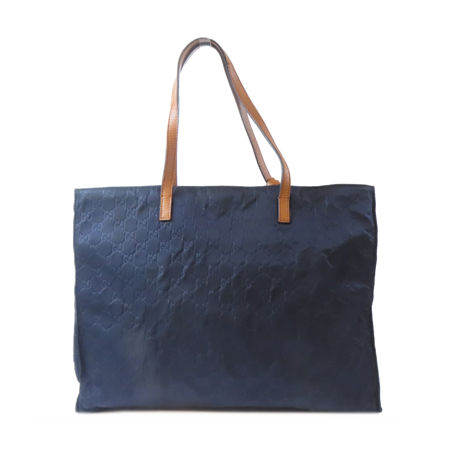 GUCCI 尼龍Guccissima Medium Tote手挽袋深藍色