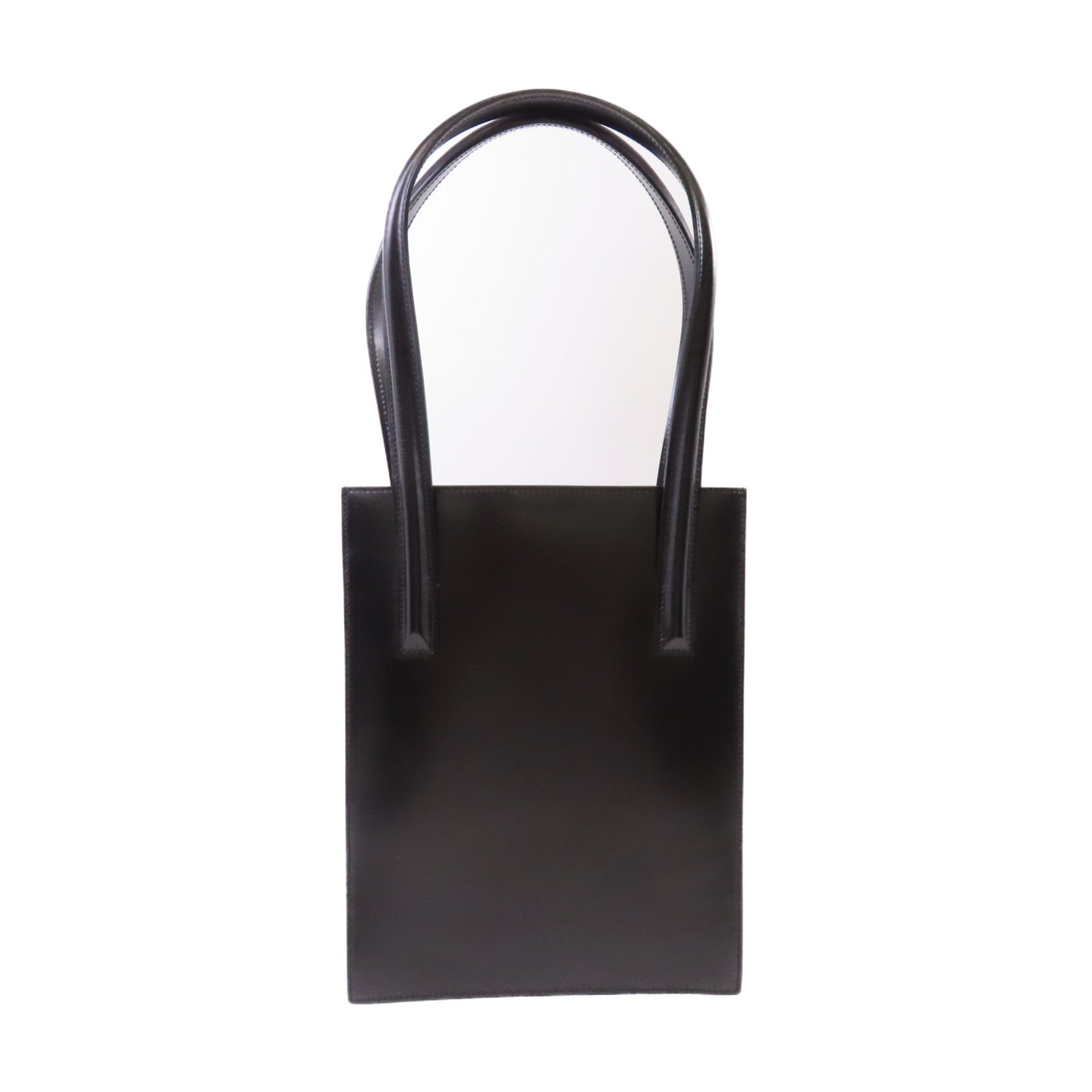 CARTIER 【激減優惠】牛皮皮革Tote Bag金扣肩背袋黑色