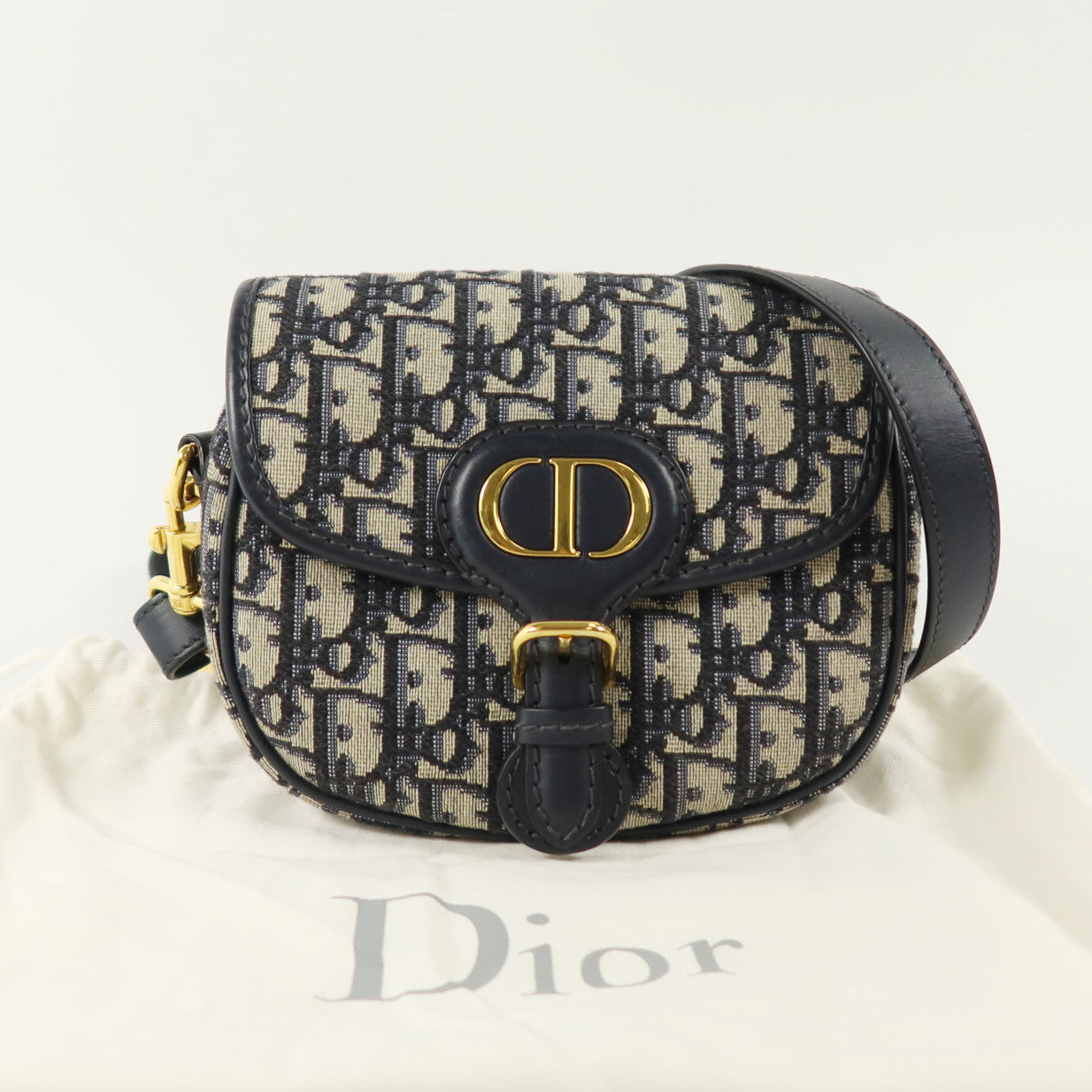 Dior 【激減優惠】Oblique帆布Mini Bobby金扣肩背袋