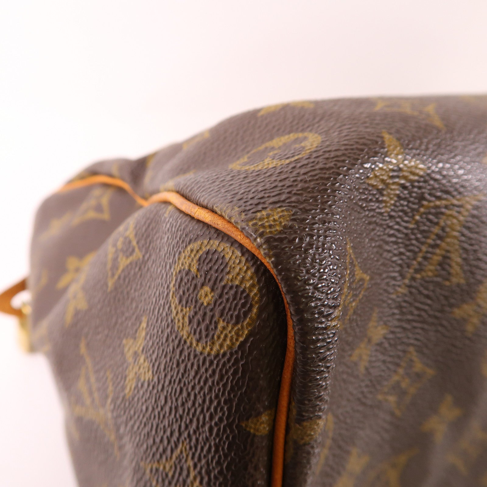 LOUIS VUITTON LV GHW Speedy 35 Hand Bag M41107 Monogram Brown