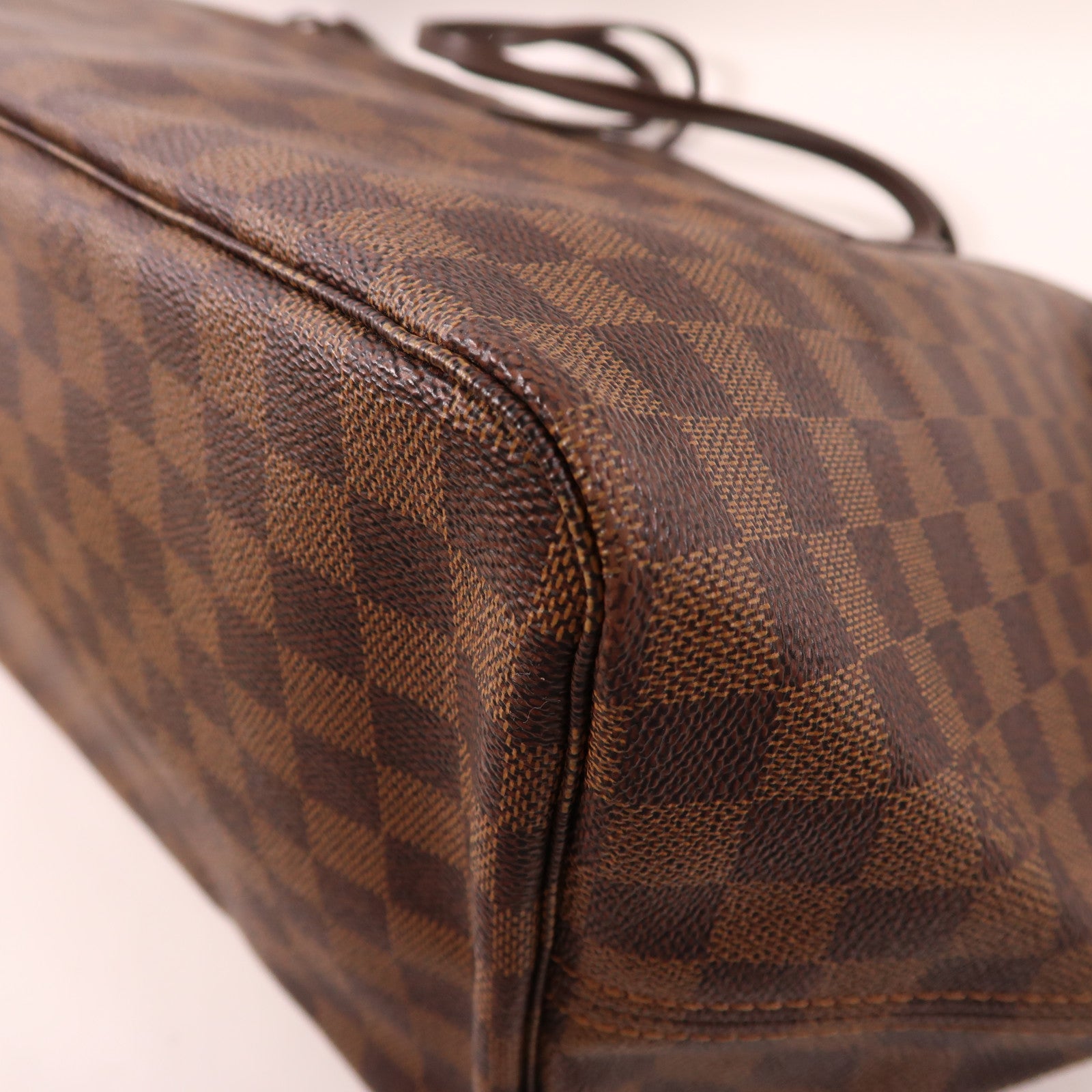 LOUIS VUITTON Damier Neverfull GM金扣肩背袋