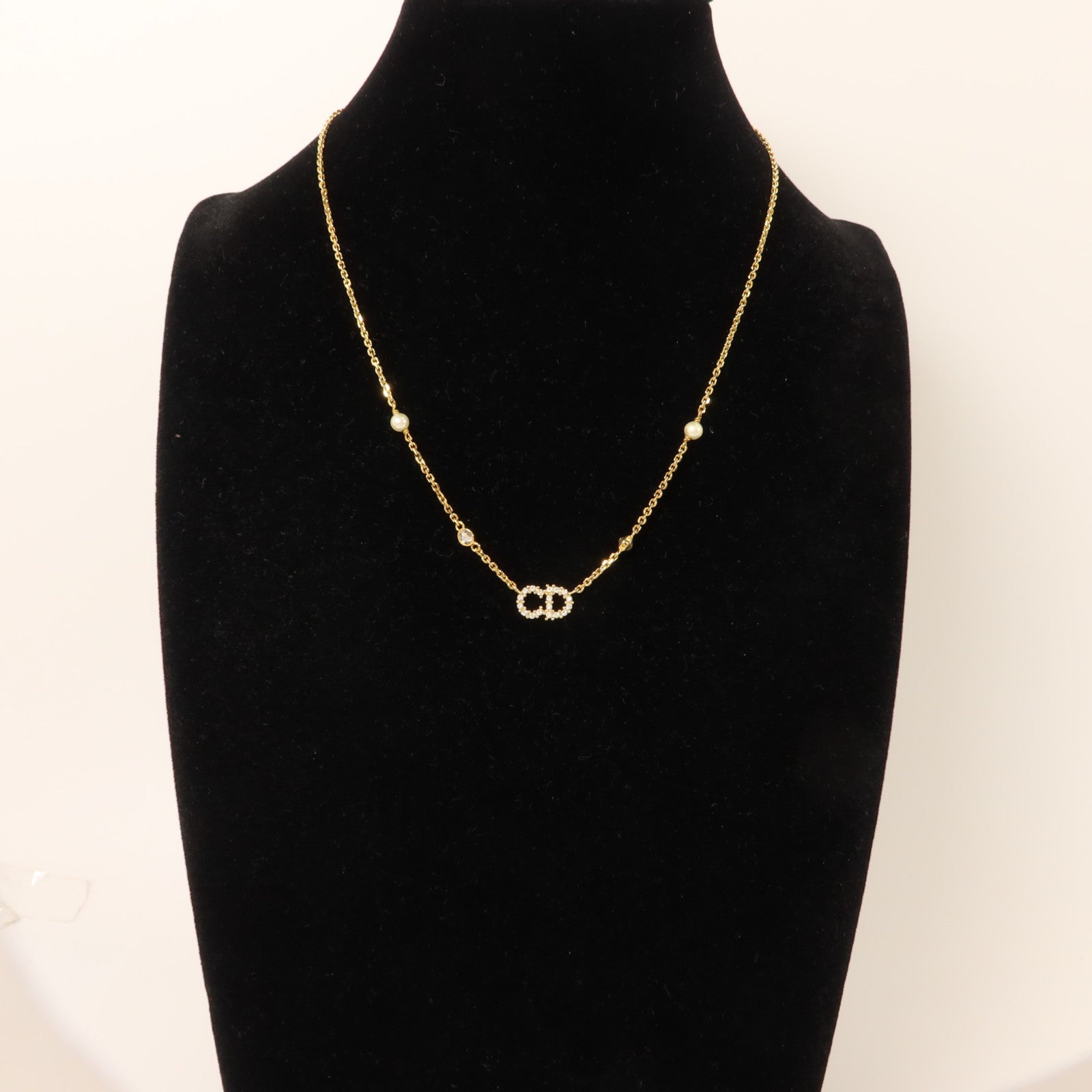 Dior 金屬/水晶Necklace項鍊