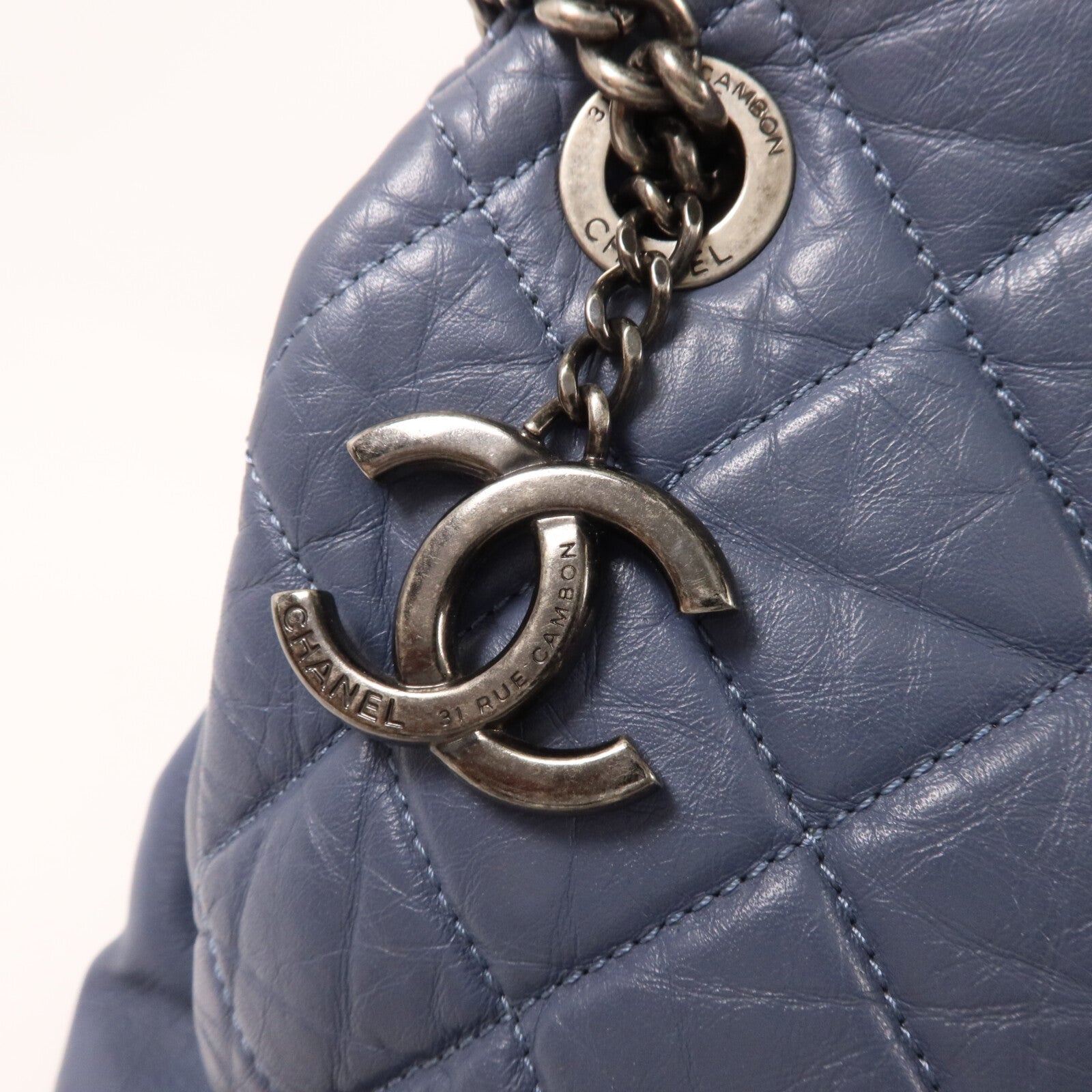 CHANEL 牛皮皮革Chain Shoulder Bag手挽肩背兩用袋