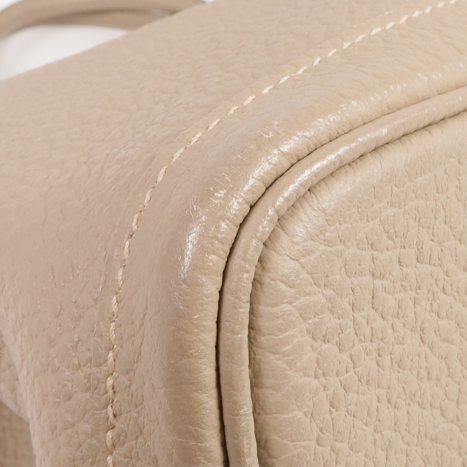 HERMES 【激減優惠】Negonda皮革Garden Party PM銀扣手挽袋Etoupe