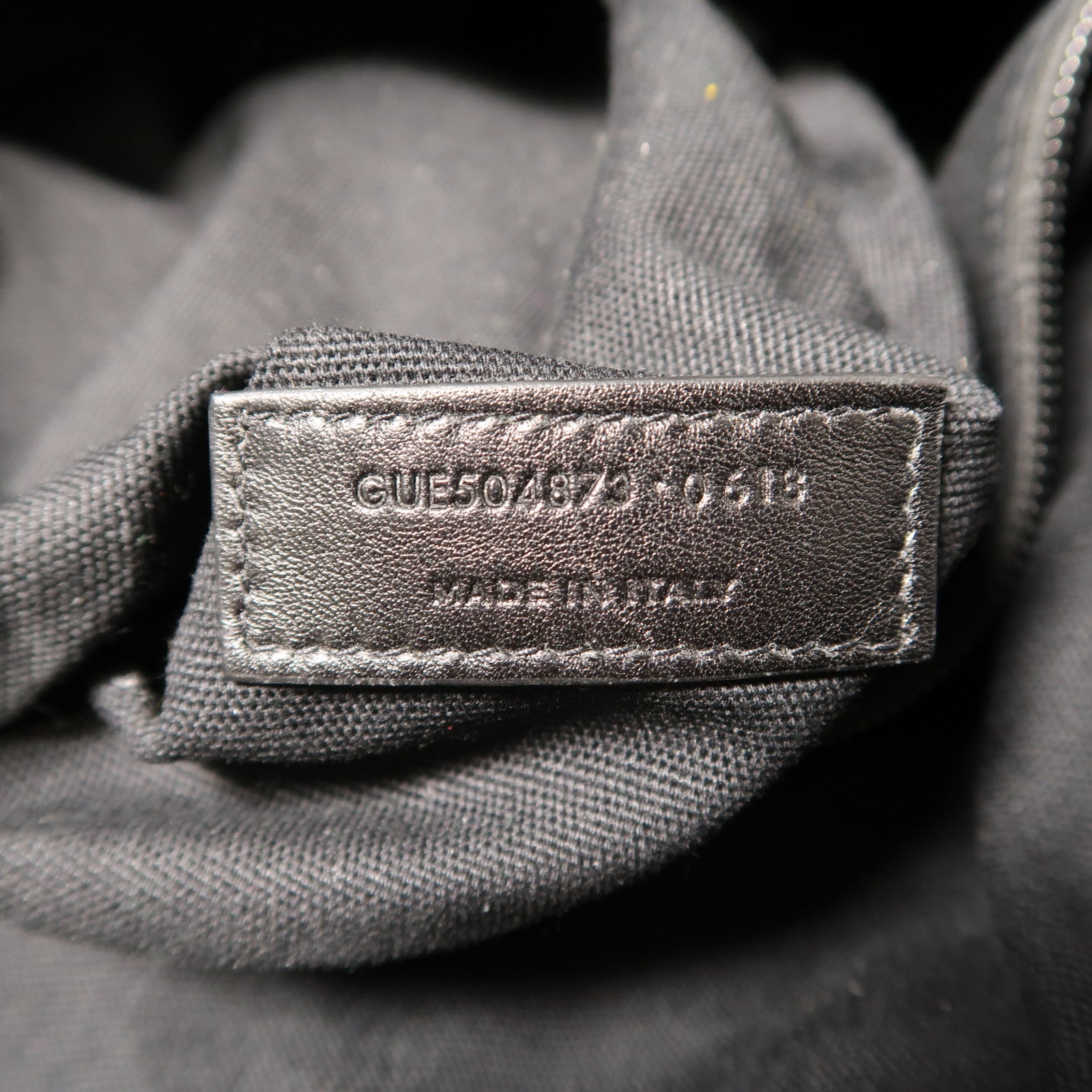SAINT LAURENT 【激減優惠】牛皮皮革Shoulder Bag銀扣手挽肩背兩用袋黑色
