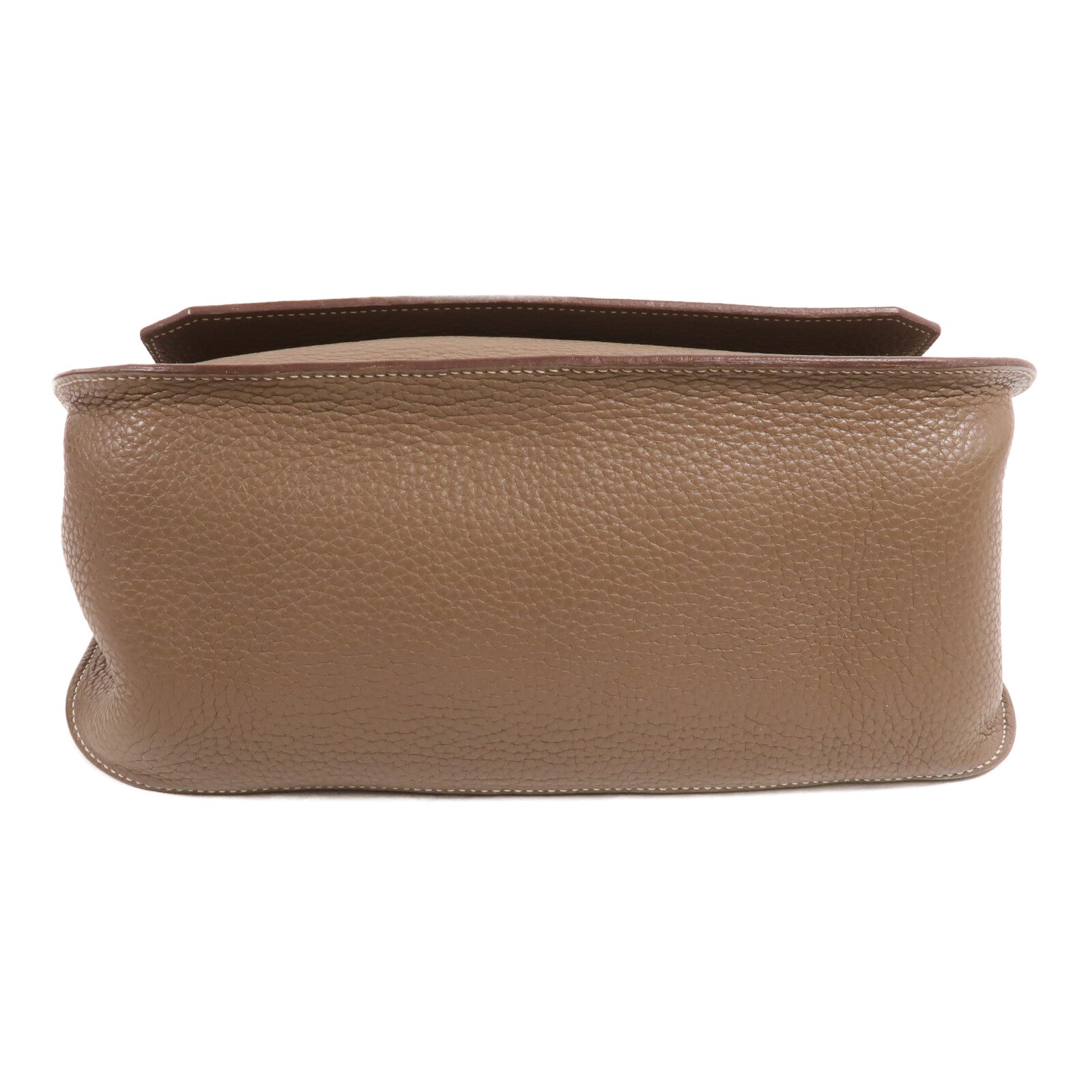 HERMES Togo皮革Jypsiere肩背袋Etoupe