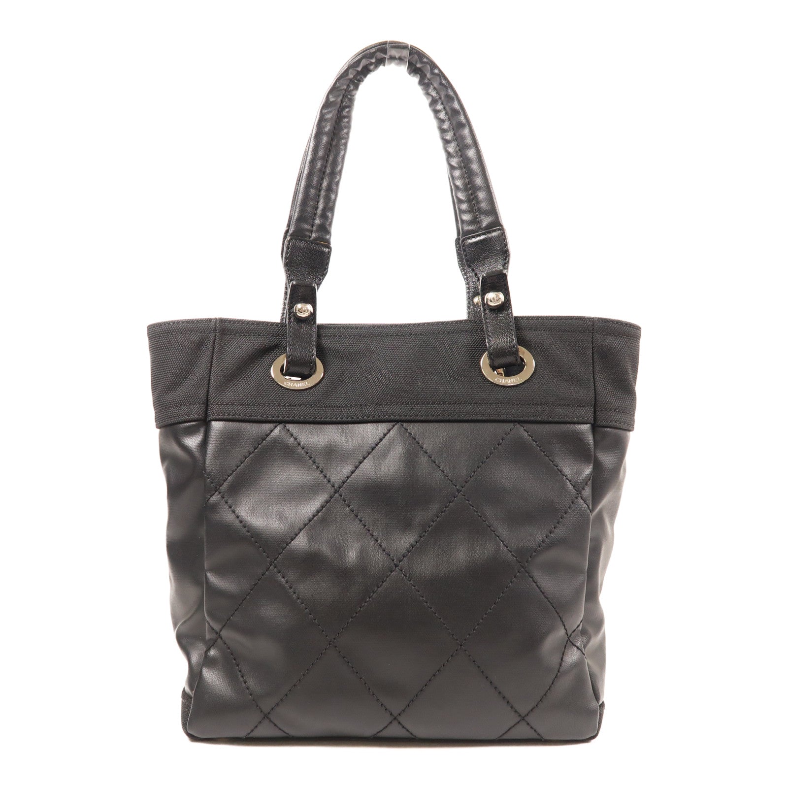 CHANEL 牛皮皮革Shoulder Bag銀扣肩背袋