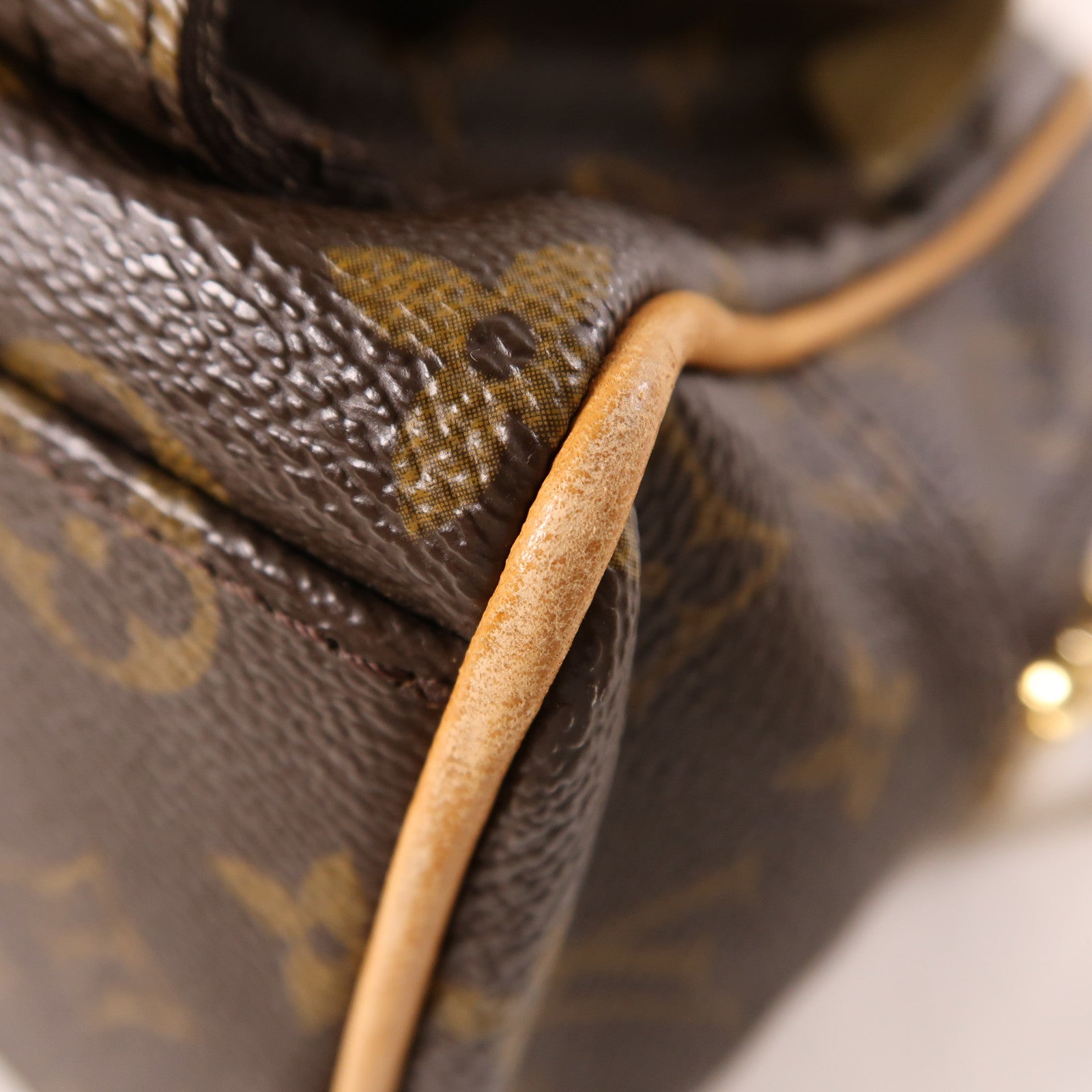 LOUIS VUITTON Monogram Manhattan PM手挽袋棕色