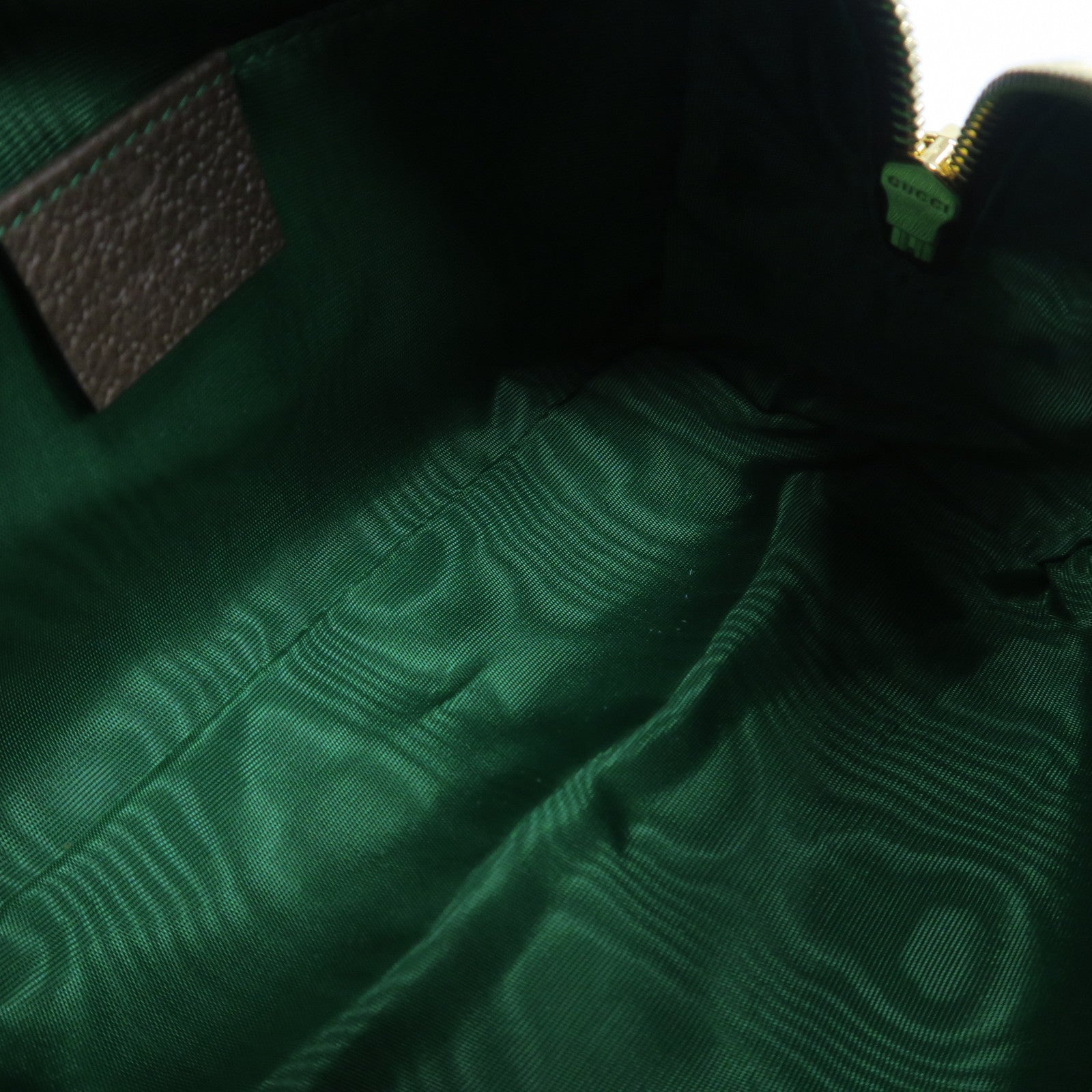 GUCCI 塗層帆布Ophidia Cosmefic Case金扣手拿包啡色