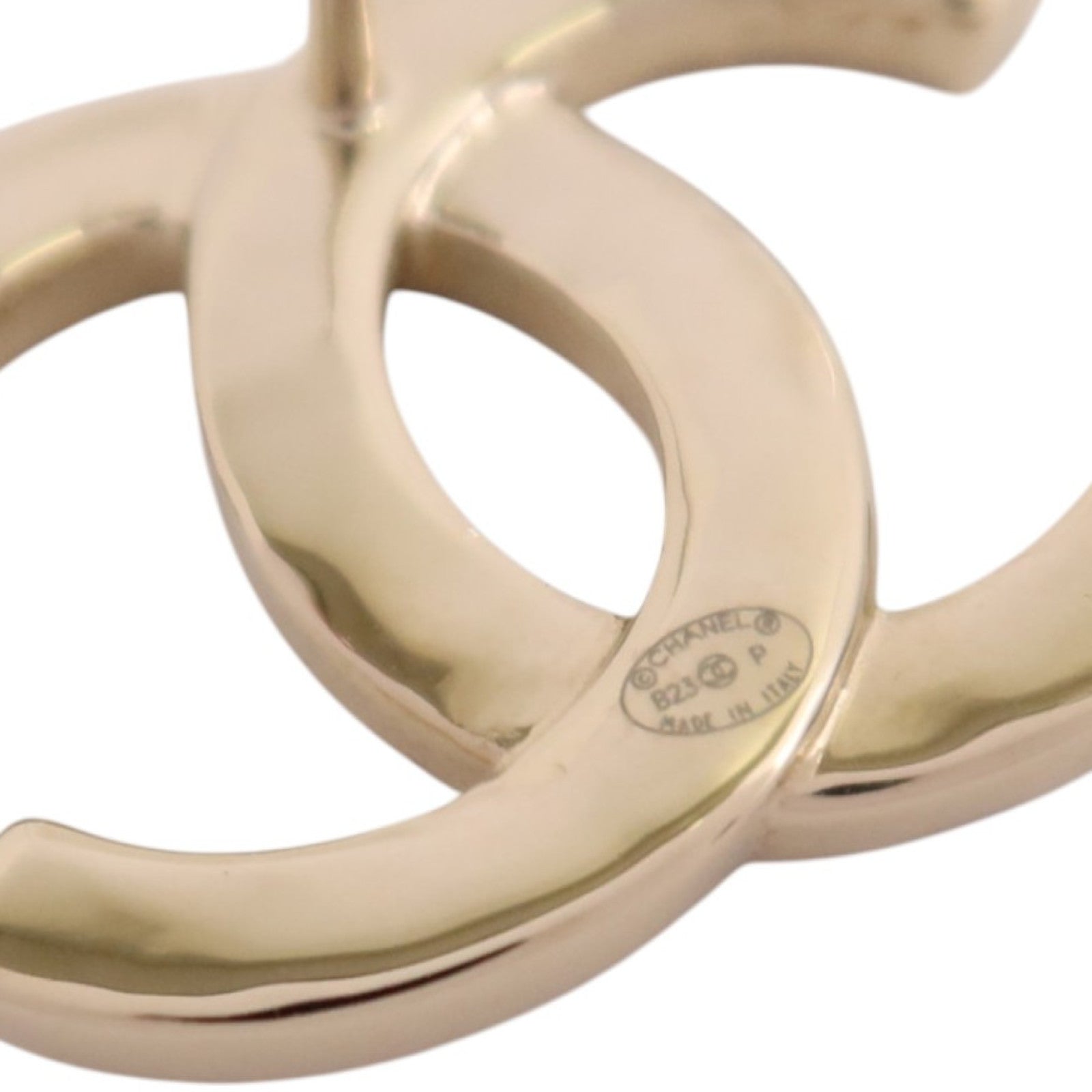CHANEL 金屬/水鑽CC Earrings金扣耳環