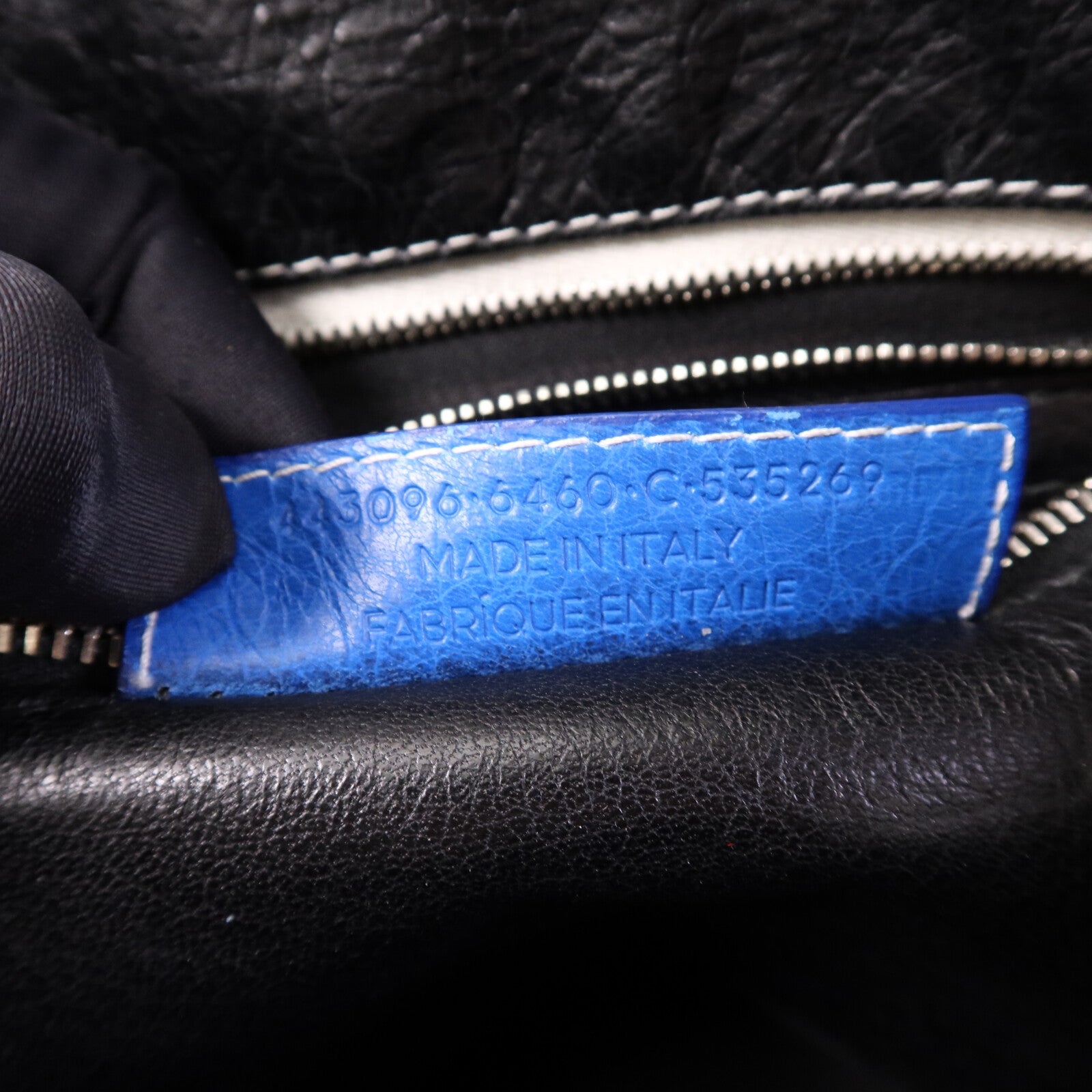 BALENCIAGA 牛皮皮革Bazaar Shopper銀扣手挽肩背兩用袋