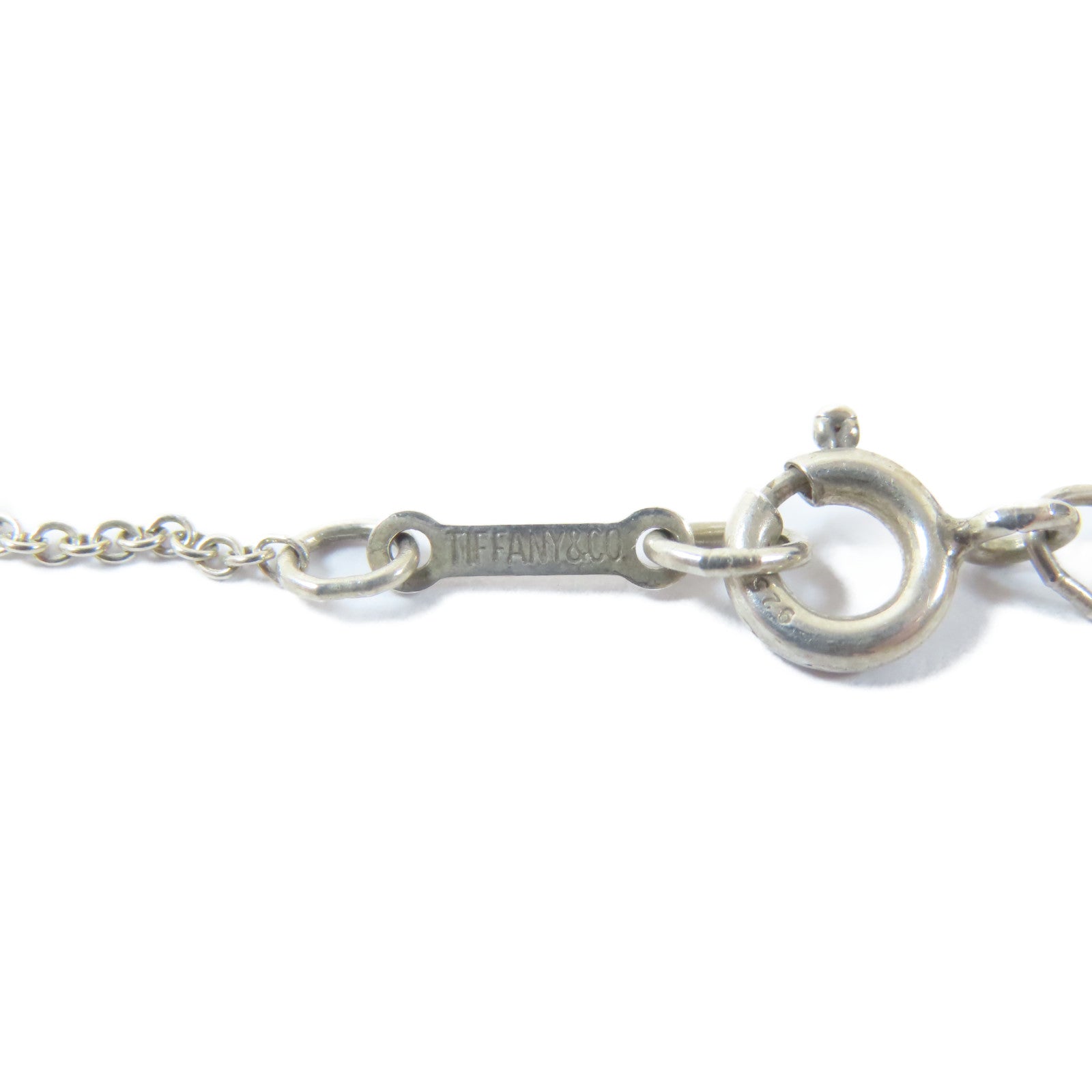 TIFFANY＆CO 925純銀Bean Necklace項鍊#42cm