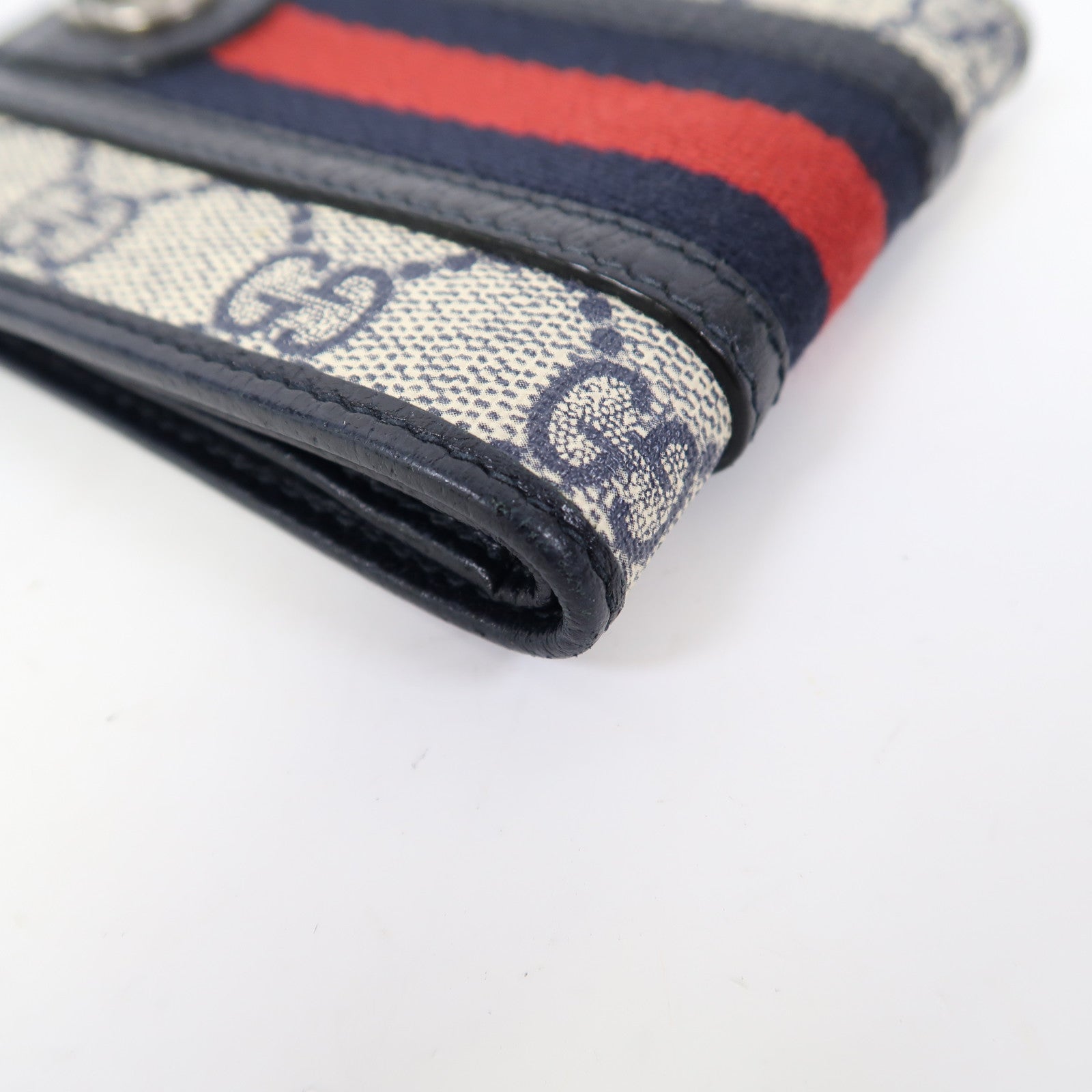 GUCCI 塗層帆布Wallet錢包藍色
