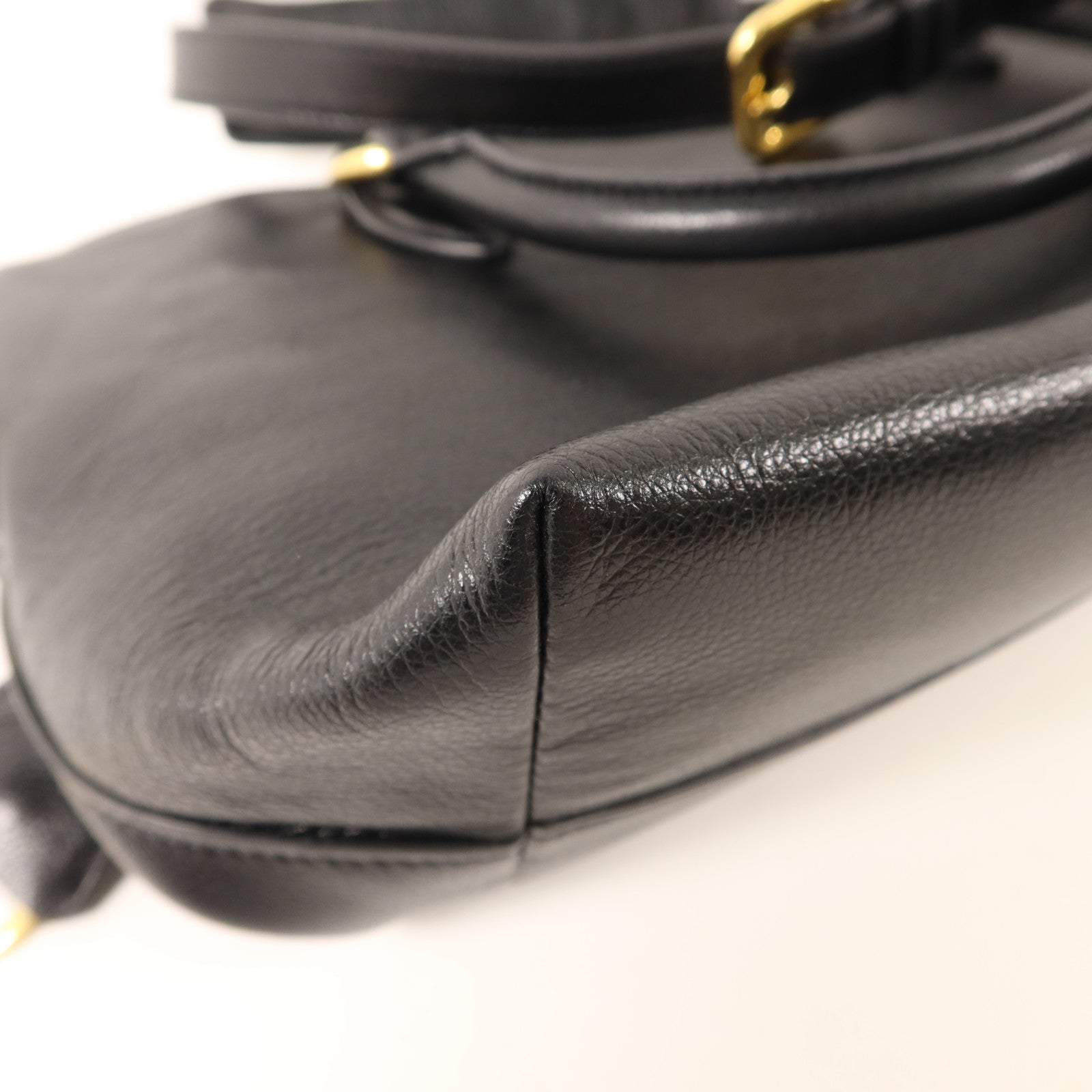 PRADA 牛皮皮革2 Way Shoulder金扣手挽肩背兩用袋
