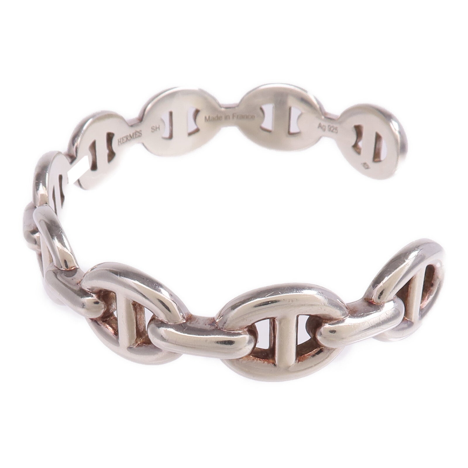 HERMES 925純銀Chaine D'ancre Enchainee Bracelet手鐲