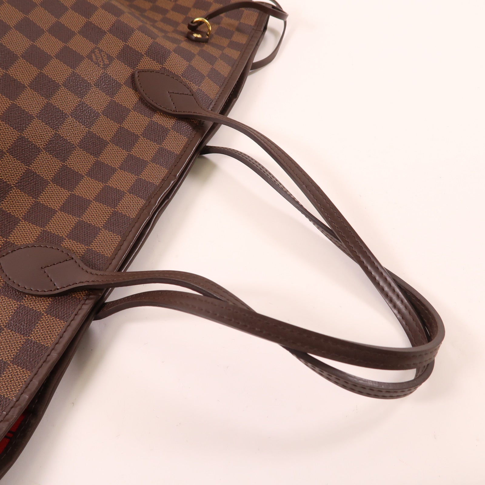 LOUIS VUITTON Damier Neverfull GM金扣肩背袋