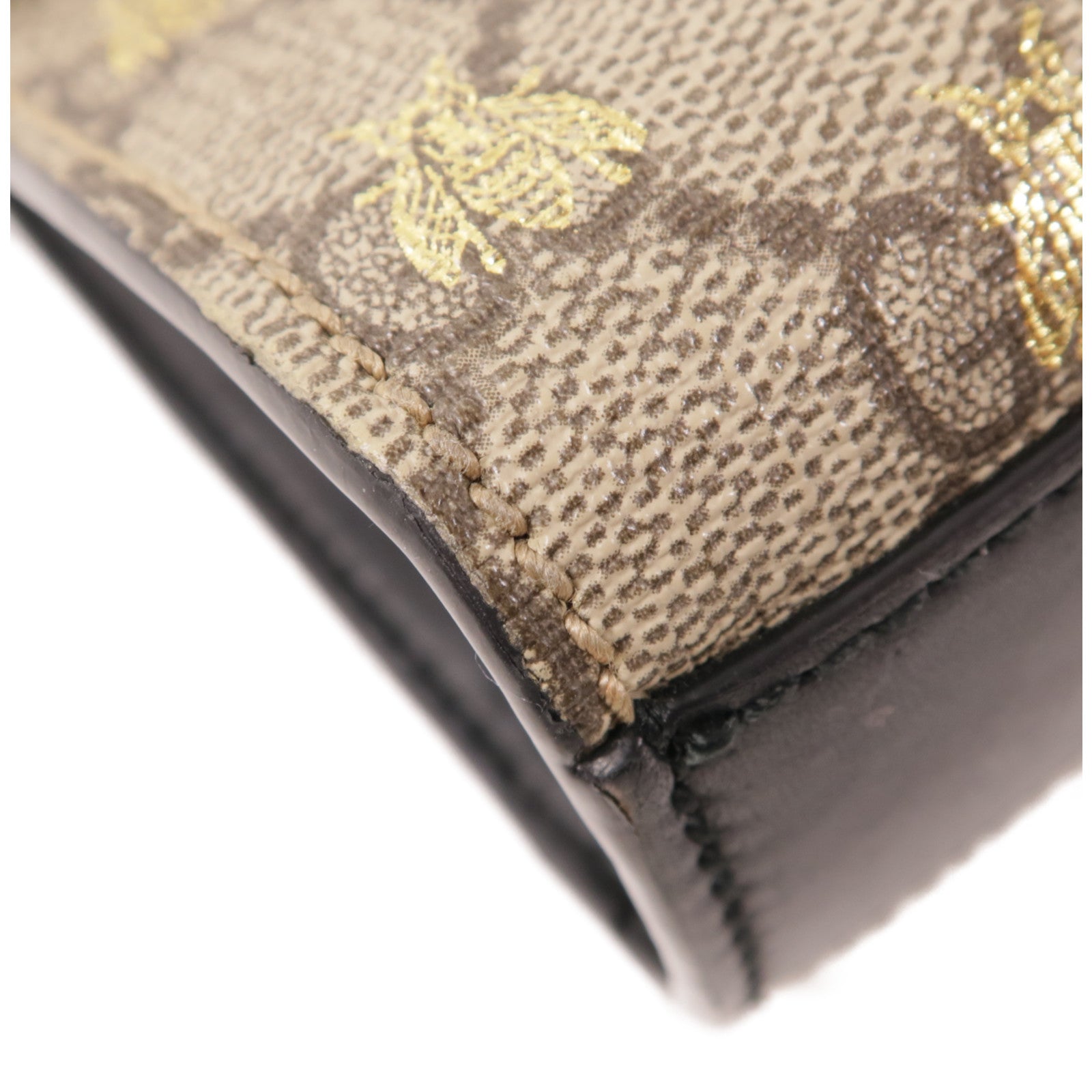 GUCCI 塗層帆布Padlock金扣鏈帶肩背袋