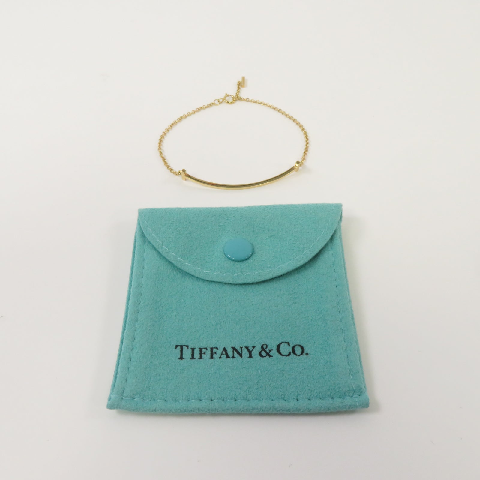 TIFFANY＆CO 【激減優惠】18K黃金Smile T手鏈