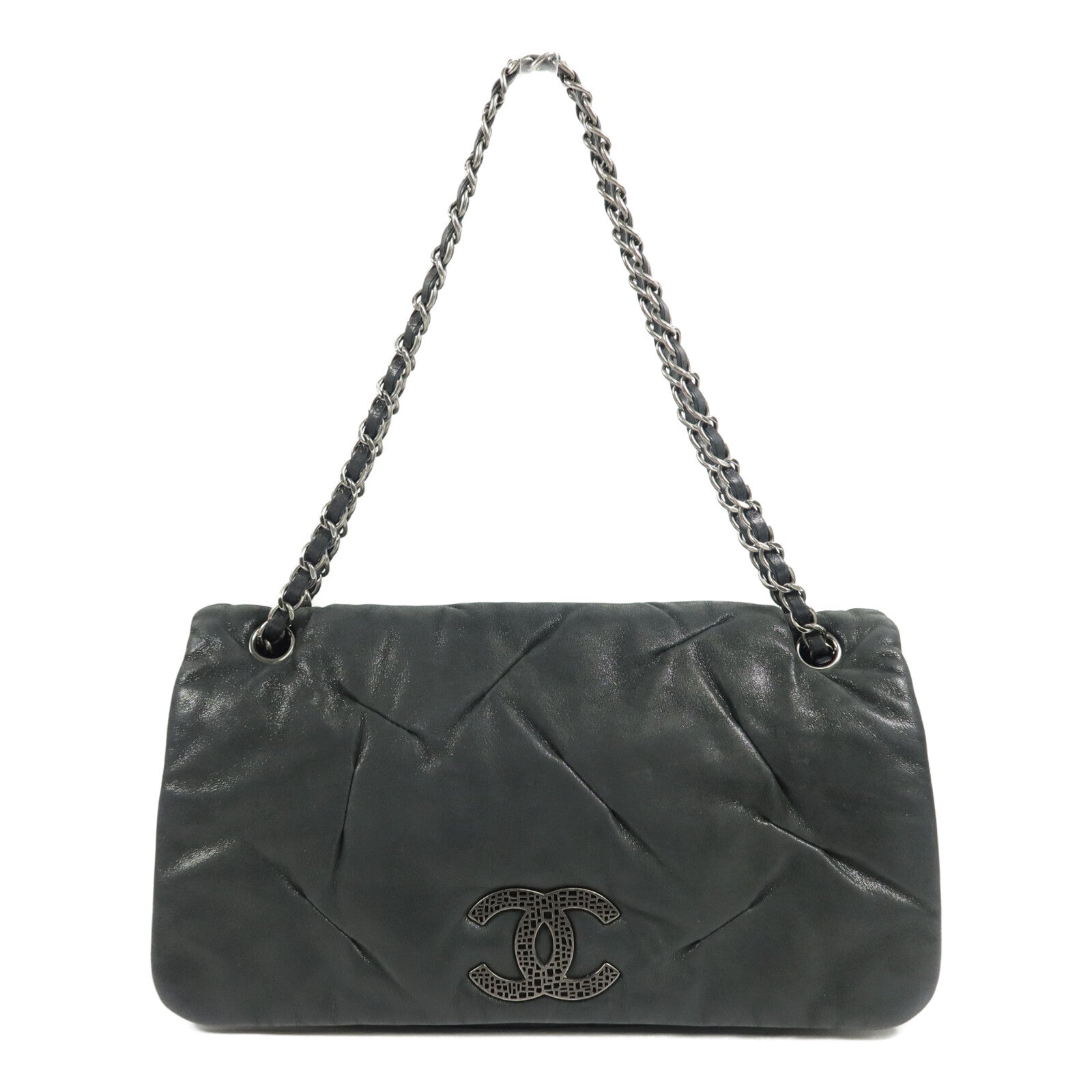 CHANEL 羊皮皮革Chain Shoulder鏈帶肩背袋