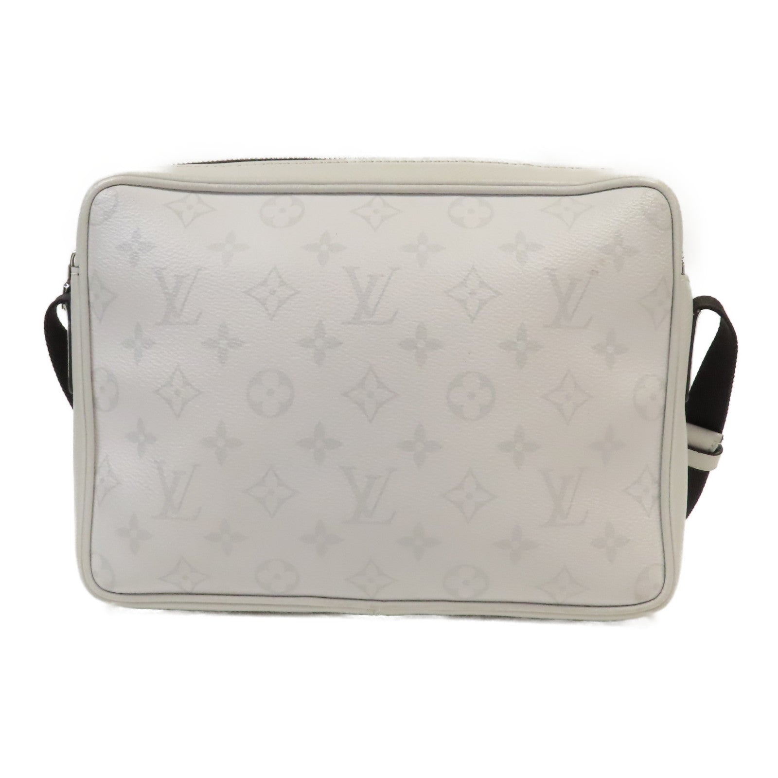 LOUIS VUITTON 牛皮皮革Bum Bag Outdoor銀扣肩背袋灰色