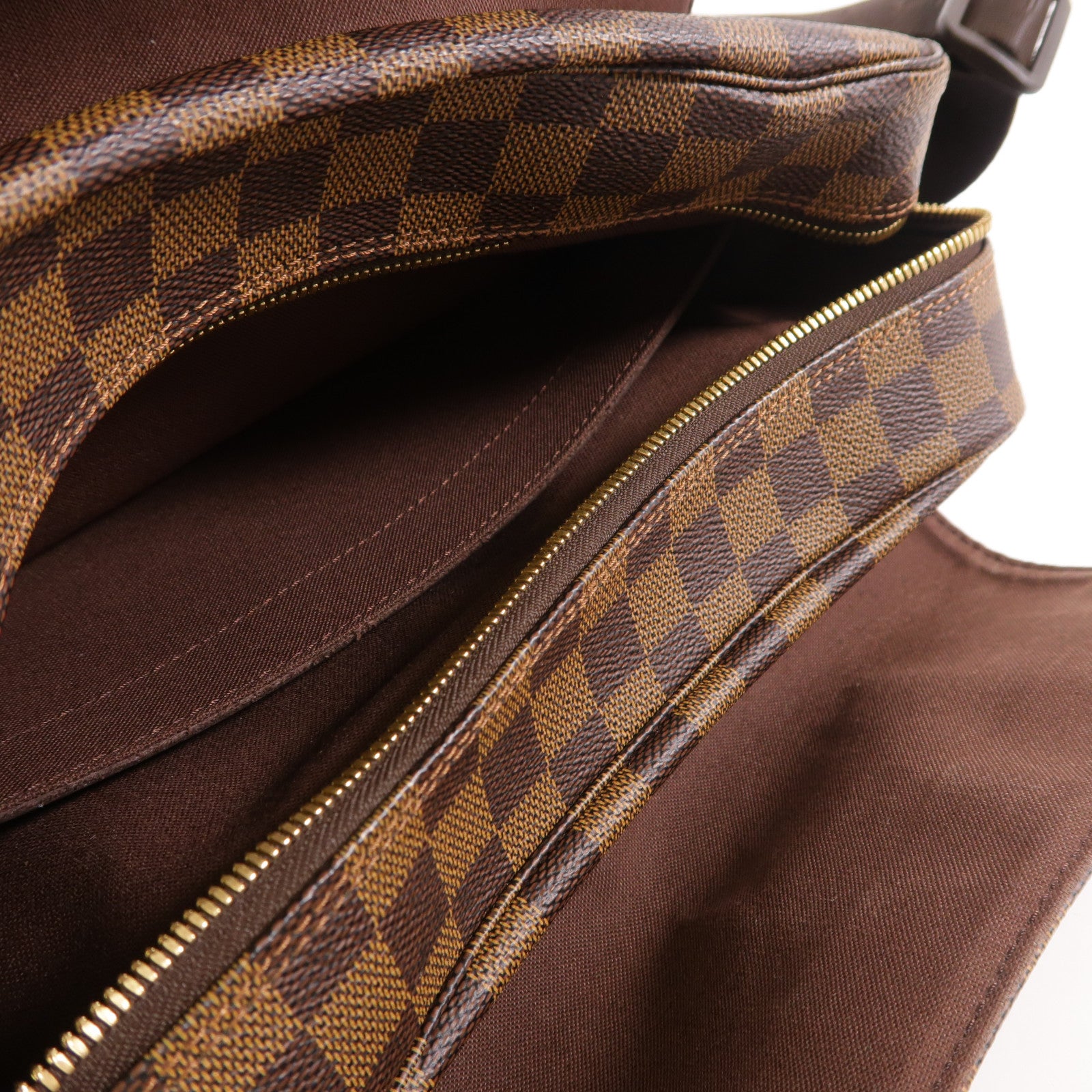LOUIS VUITTON Damier Naviglio金扣肩背袋