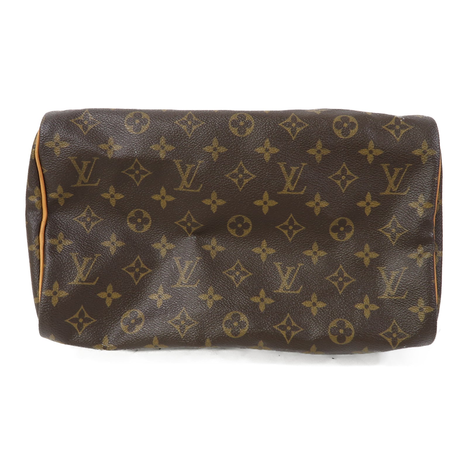 LOUIS VUITTON Monogram Speedy 30金扣手挽袋啡色