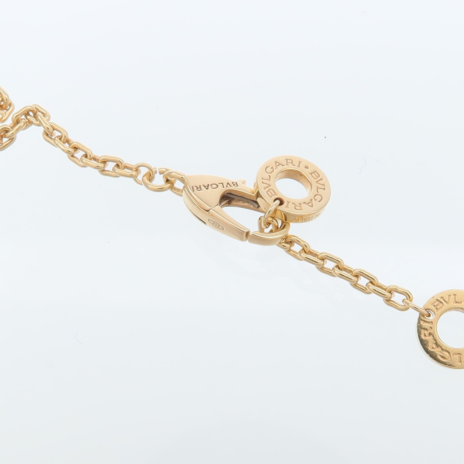 BVLGARI 18K玫瑰金Serpenti Viper鑽石項鍊